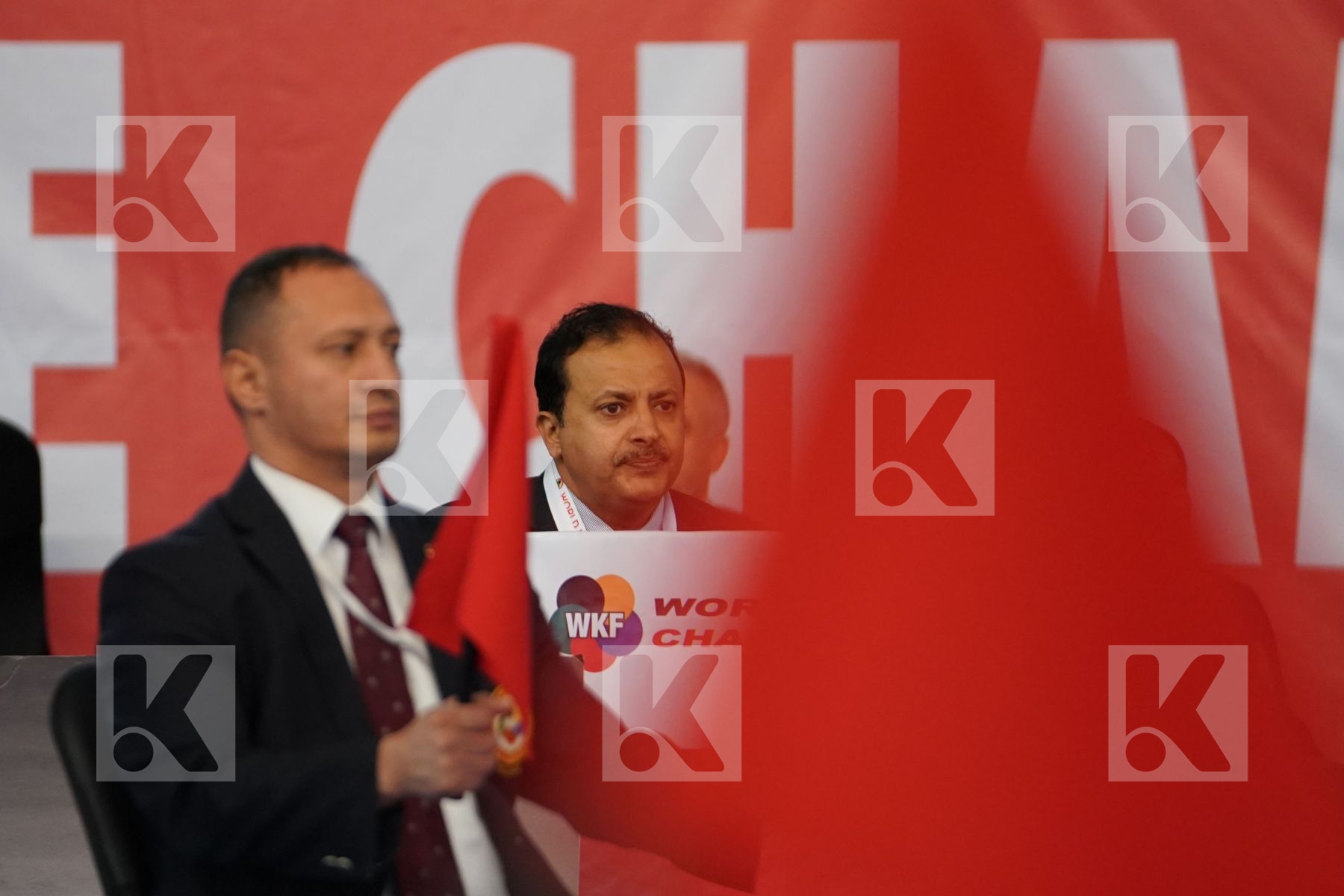 ALZUABI MESHARI (SAUDI ARABIA) vs XENOS CHRISTOS-STEFANOS (GREECE) in Under 21 Kumite Male -60 Kg - Podium ceremony