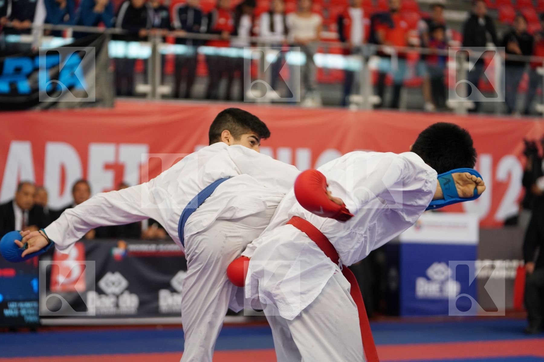 ALZUABI MESHARI (SAUDI ARABIA) vs XENOS CHRISTOS-STEFANOS (GREECE) in Under 21 Kumite Male -60 Kg - Podium ceremony