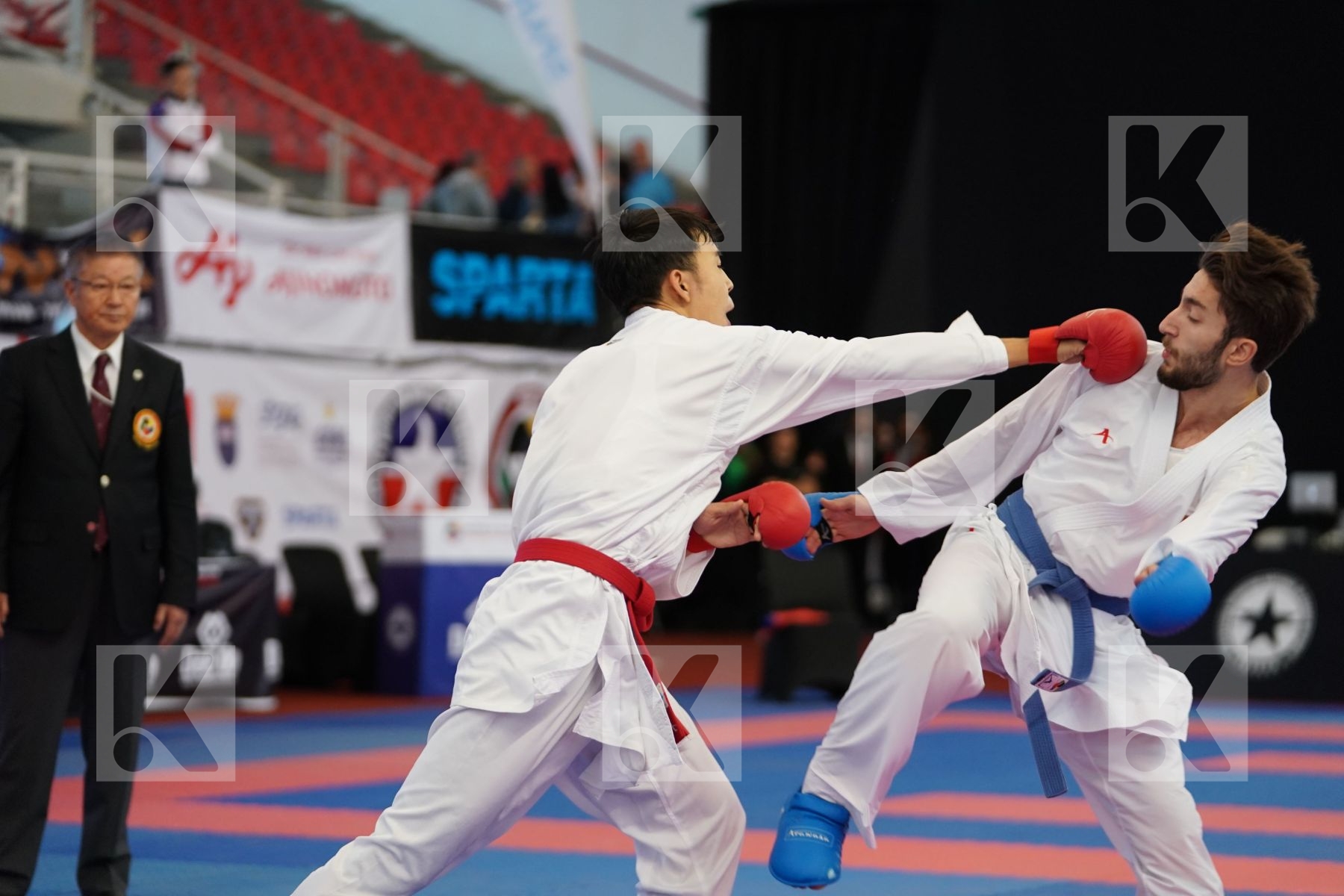 BATYRGALI ABILMANSUR (KAZAKHSTAN) vs OZER OMER ABDURRAHIM (TURKEY) in Under 21 Kumite Male -67 Kg - Podium ceremony