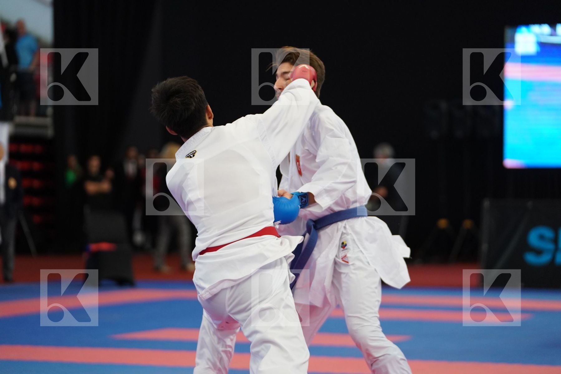 BATYRGALI ABILMANSUR (KAZAKHSTAN) vs OZER OMER ABDURRAHIM (TURKEY) in Under 21 Kumite Male -67 Kg - Podium ceremony