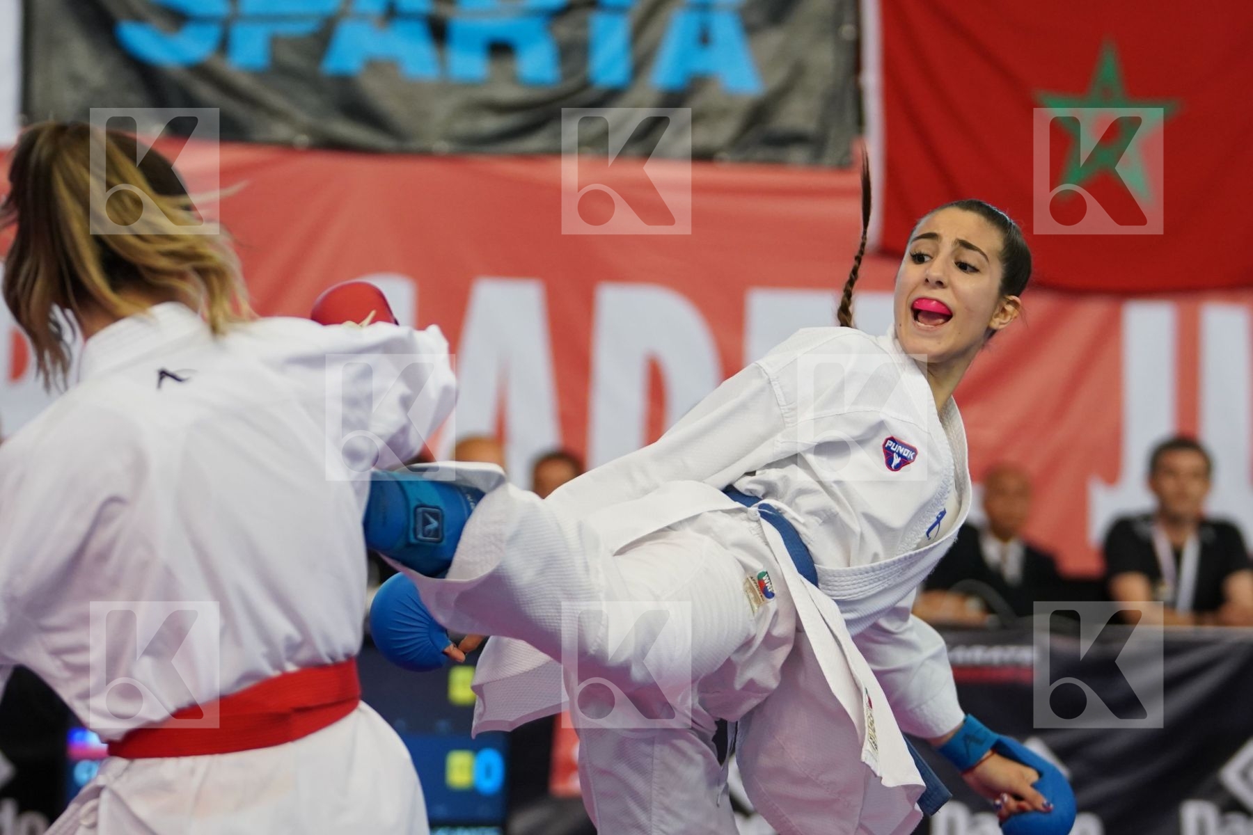 DEMIRTURK GULSEN (TURKEY) vs TORO MENESES VALENTINA (CHILE) in Under 21 Kumite Female -55 Kg - Podium ceremony