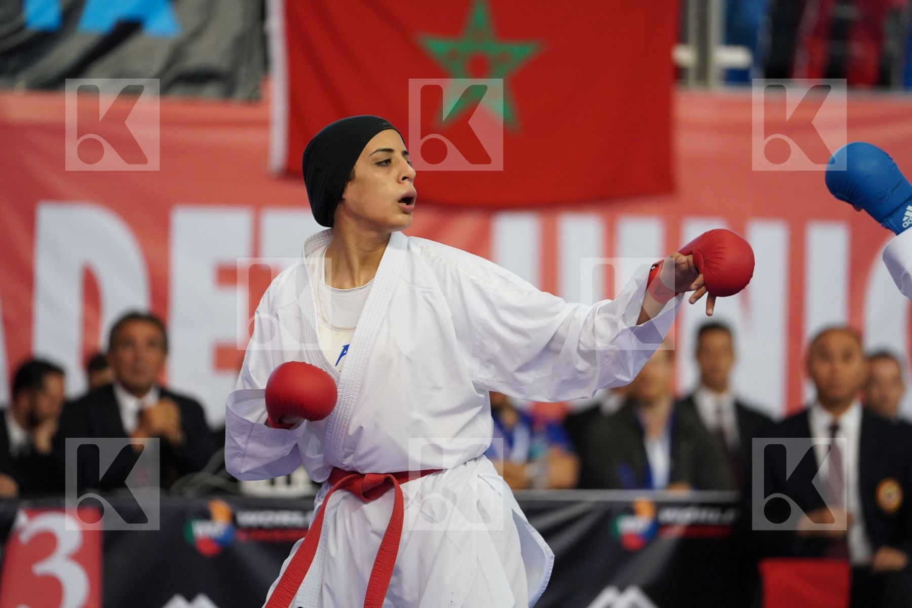 ABDELAZIZ FERYAL (EGYPT) vs ISAEVA VICTORIA (RUSSIAN FEDERATION) in Under 21 Kumite Female -68 Kg - Podium ceremony
