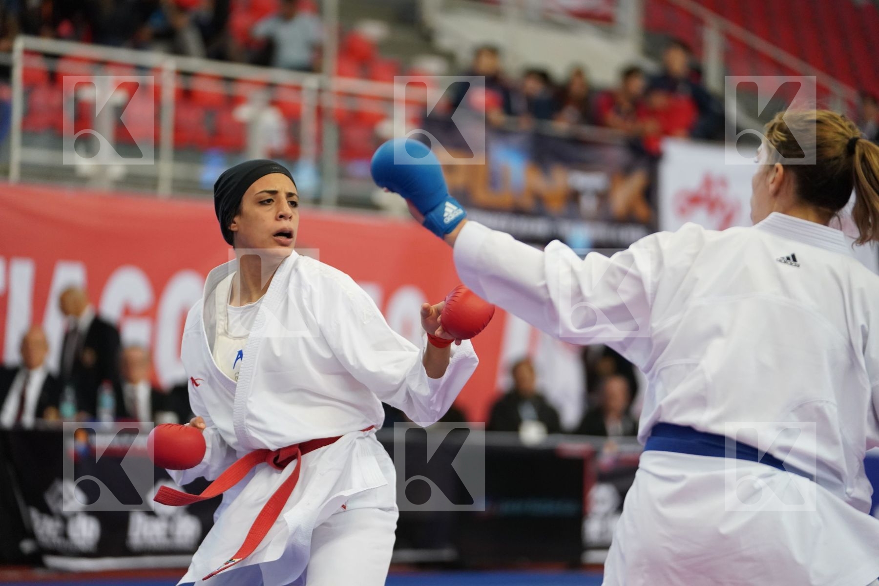 ABDELAZIZ FERYAL (EGYPT) vs ISAEVA VICTORIA (RUSSIAN FEDERATION) in Under 21 Kumite Female -68 Kg - Podium ceremony