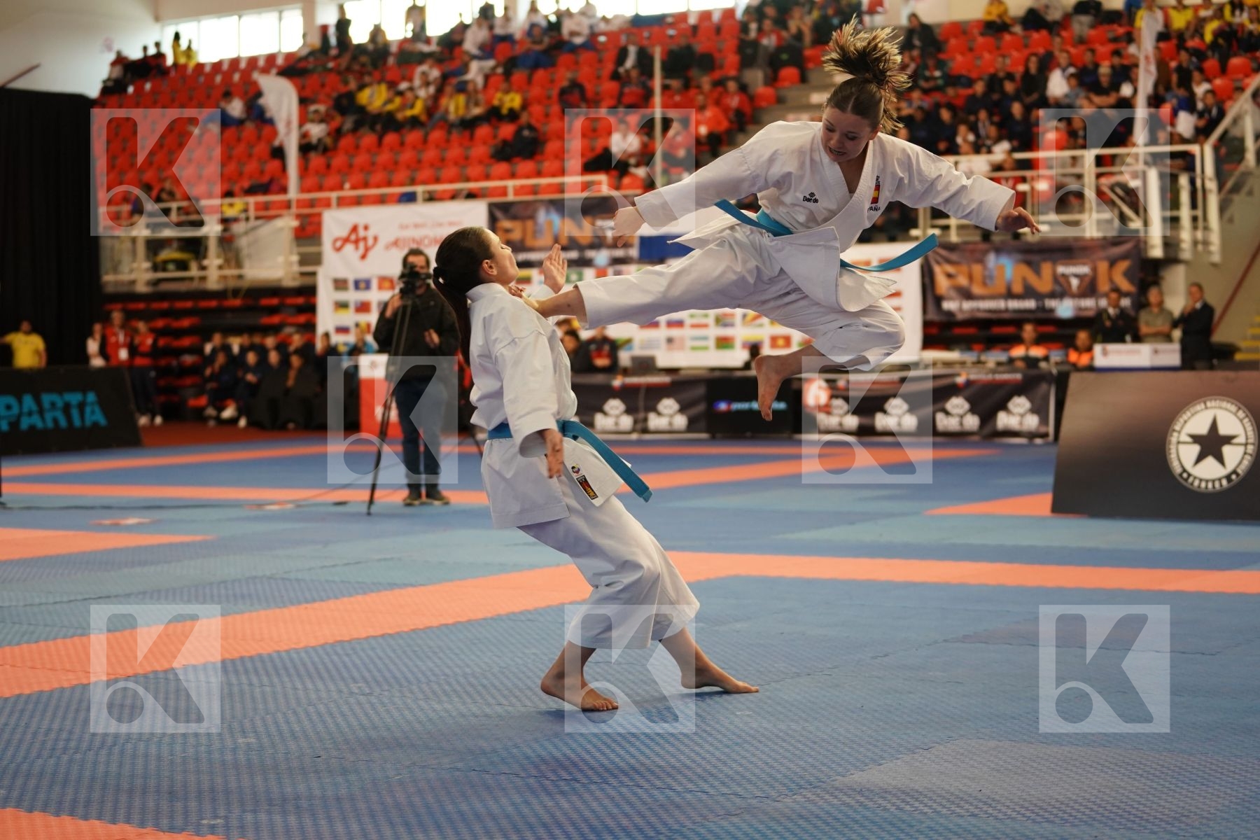 SPAIN in Cadet & Junior Team Female Kata - Podium ceremony