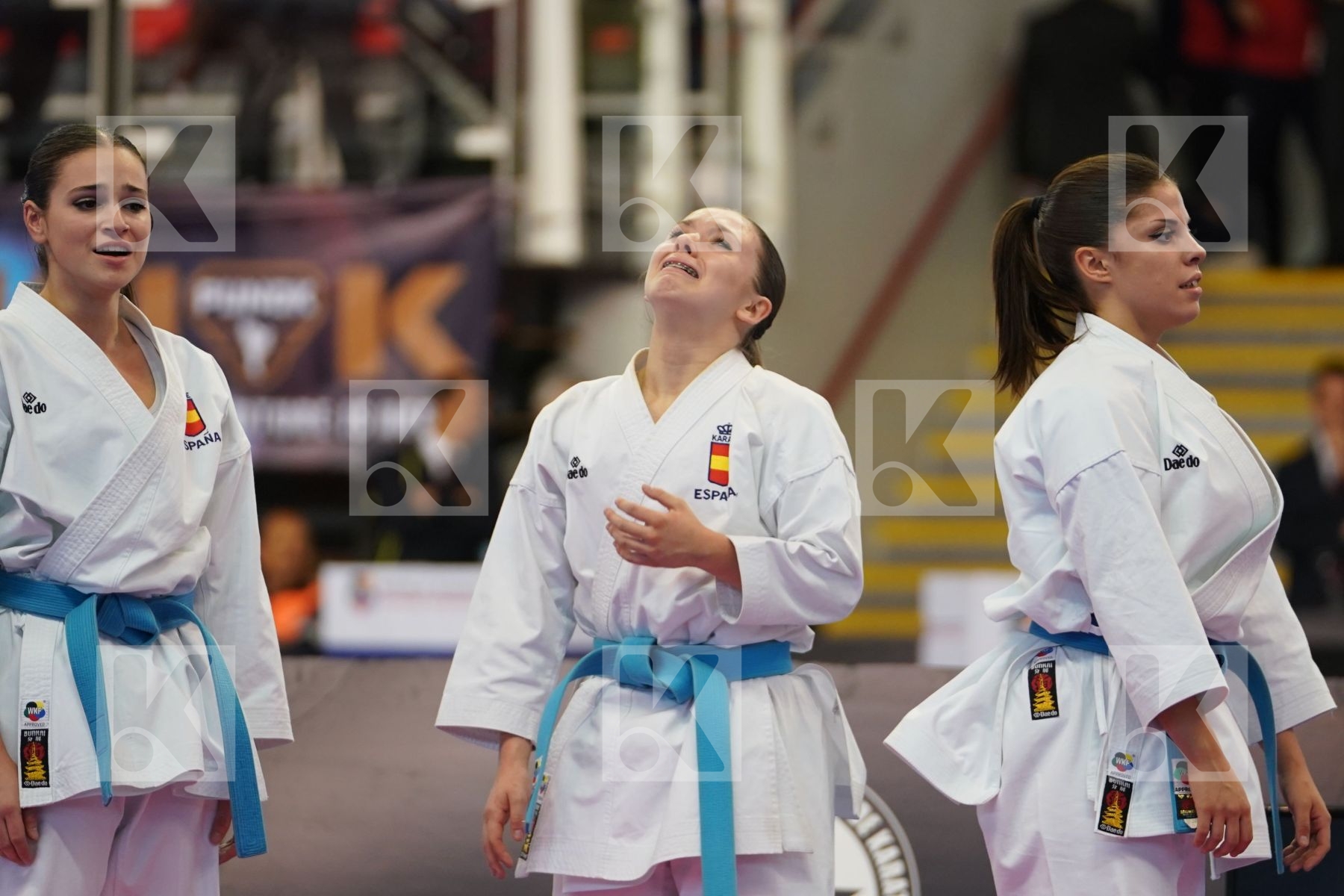 SPAIN in Cadet & Junior Team Female Kata - Podium ceremony