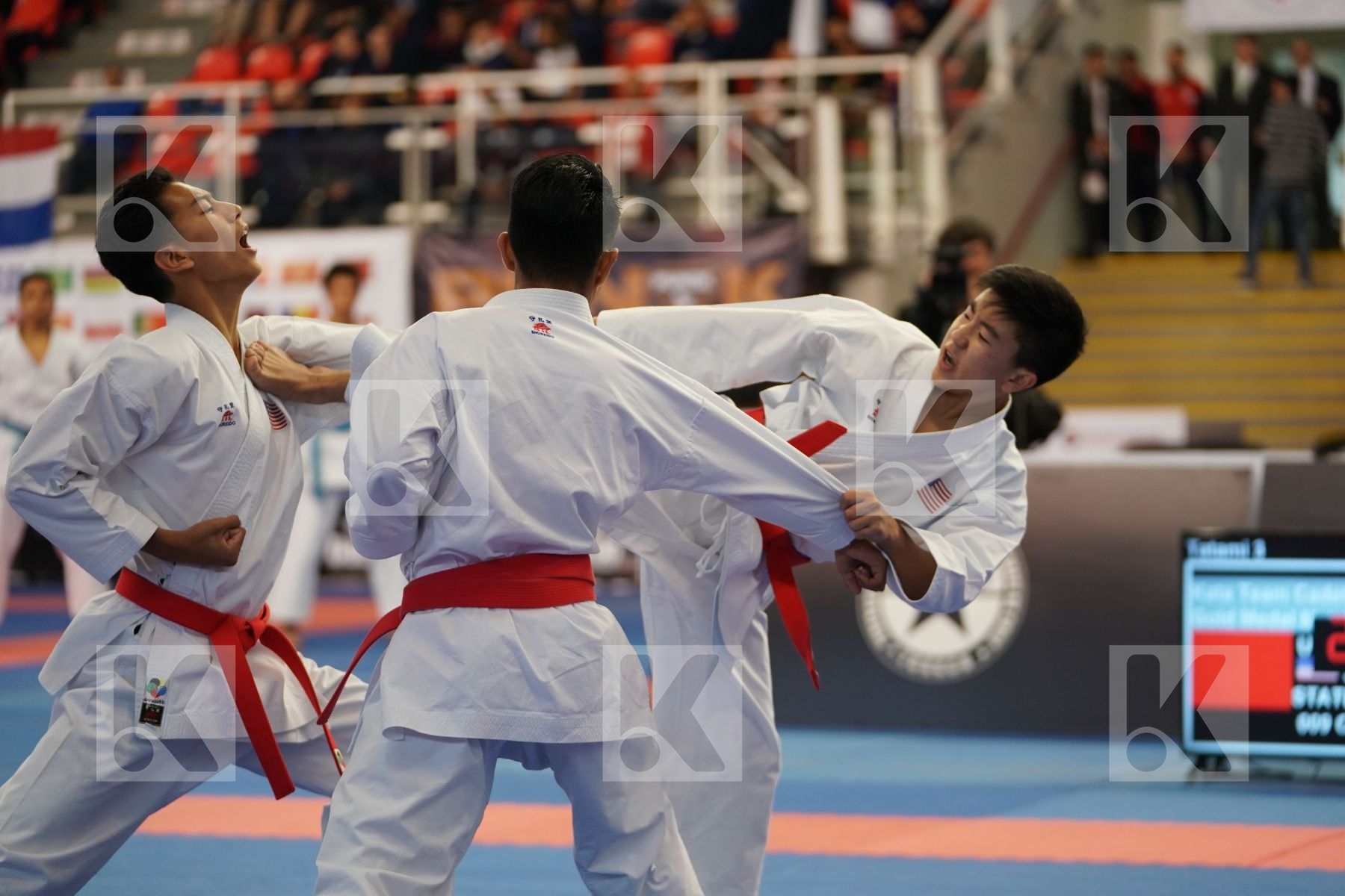 UNITED STATES, USA in Cadet & Junior Team Male Kata - Podium ceremony