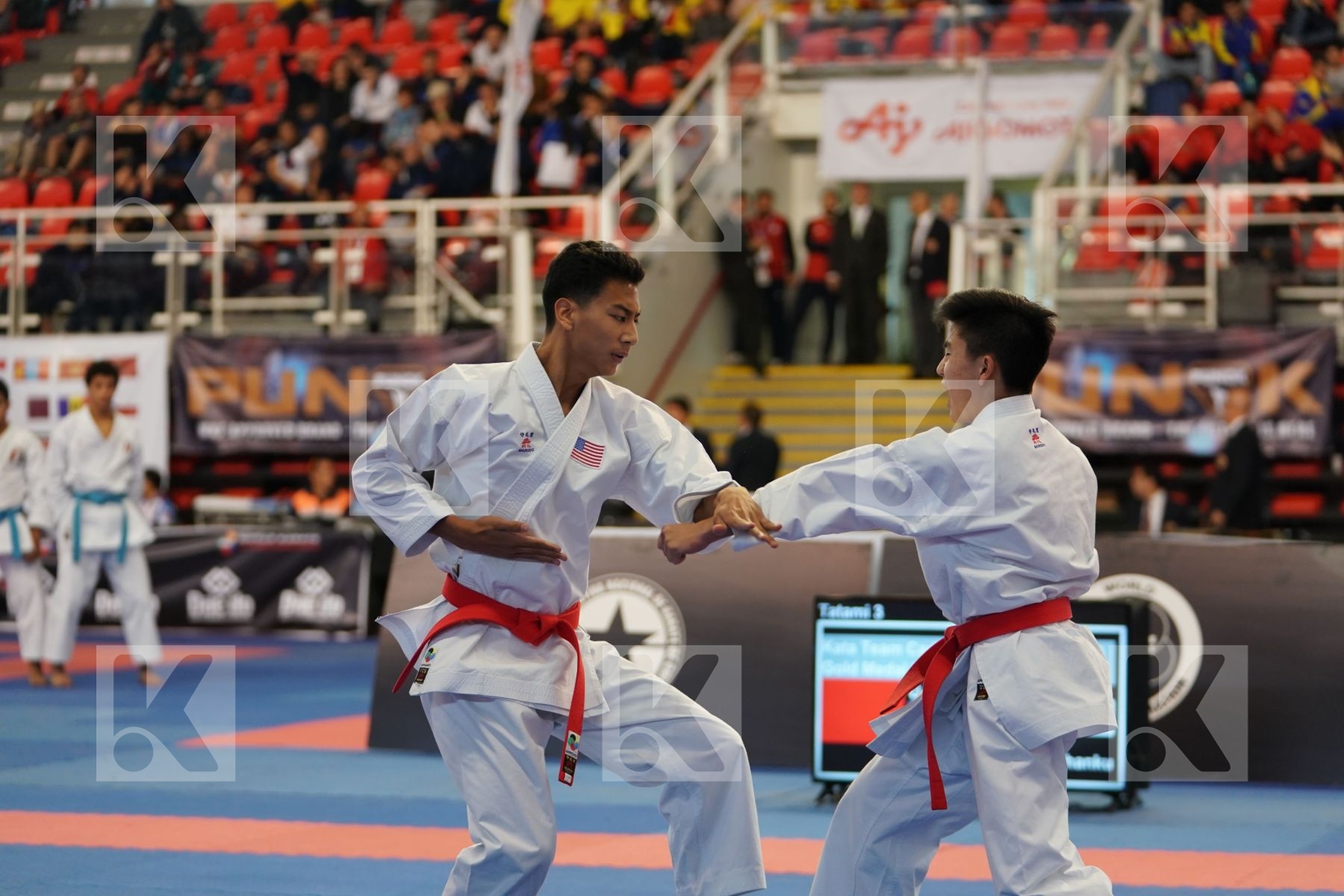 UNITED STATES, USA in Cadet & Junior Team Male Kata - Podium ceremony