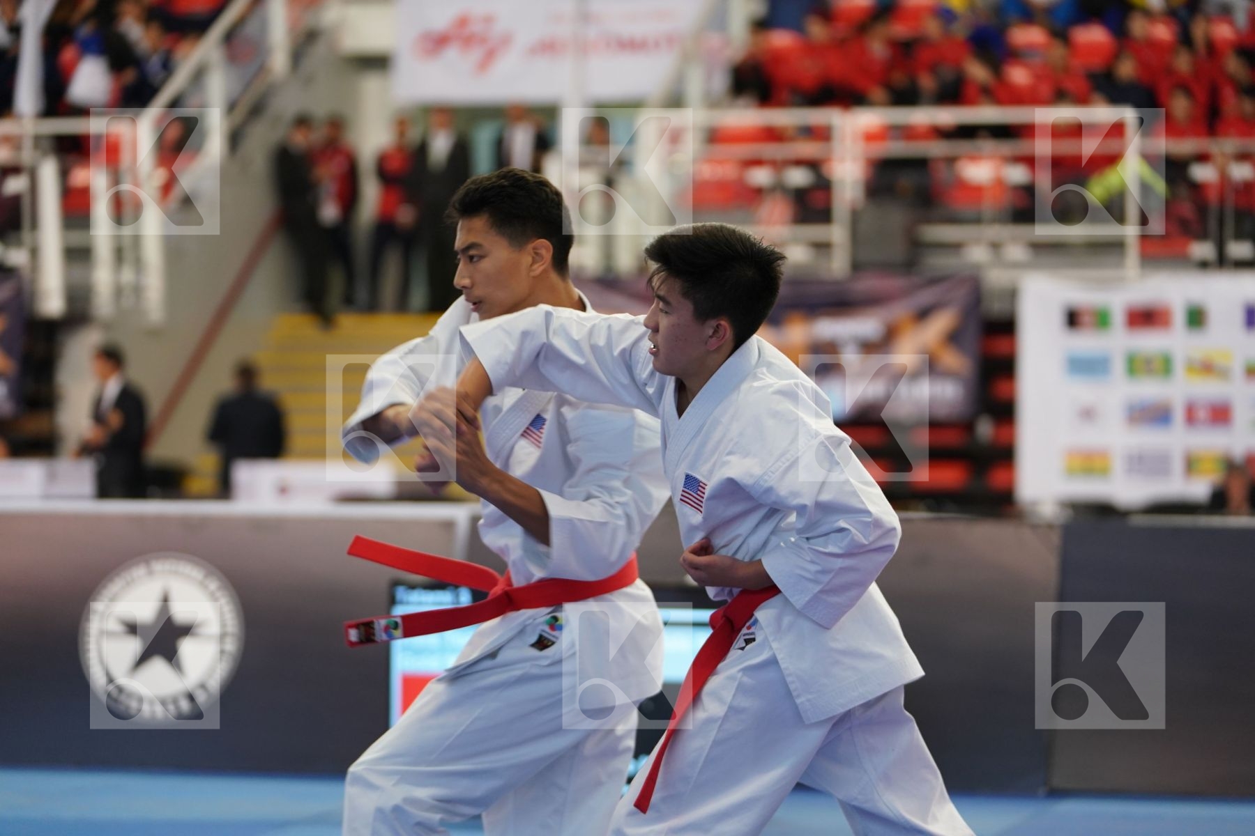 UNITED STATES, USA in Cadet & Junior Team Male Kata - Podium ceremony