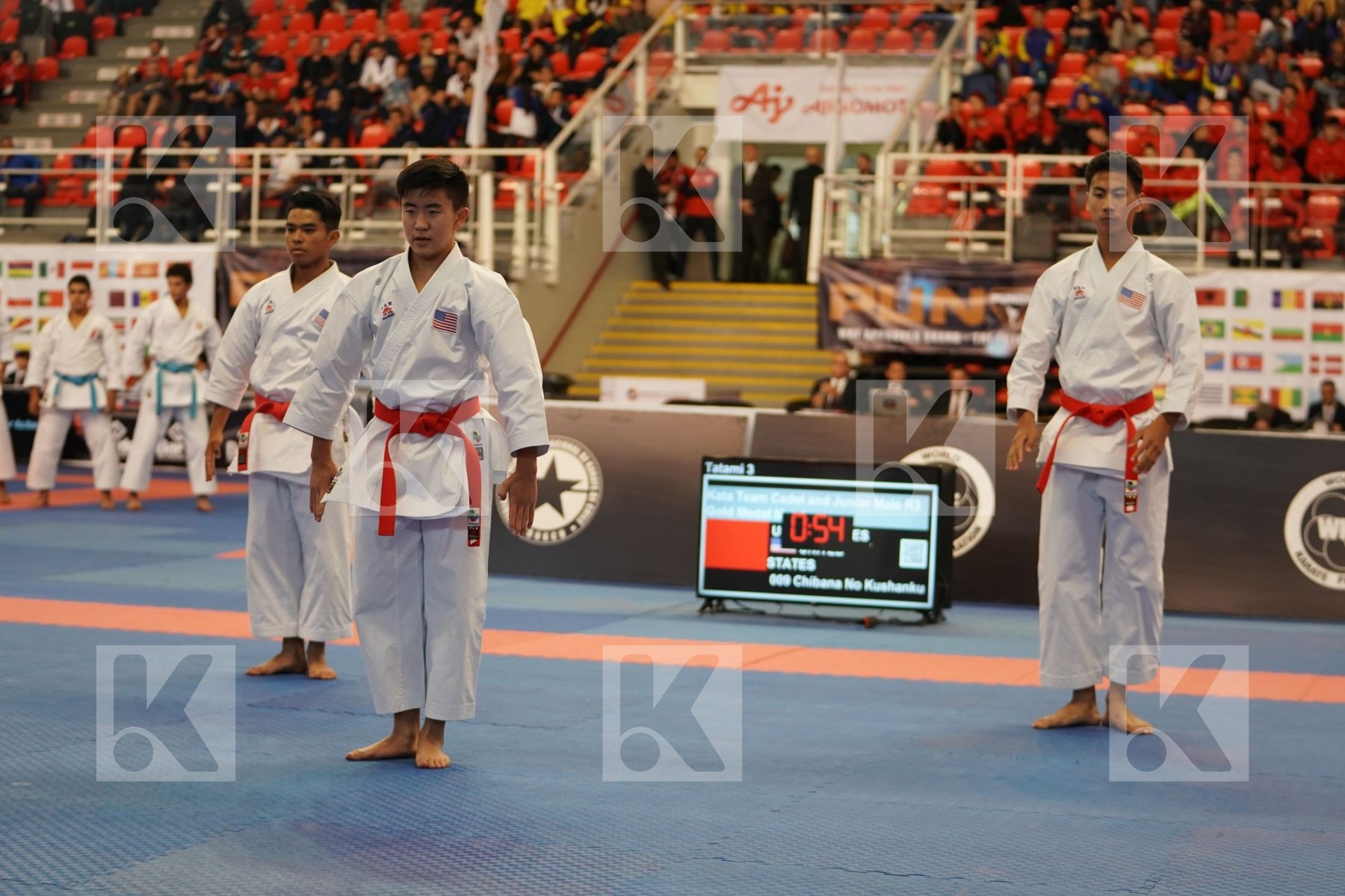 UNITED STATES, USA in Cadet & Junior Team Male Kata - Podium ceremony