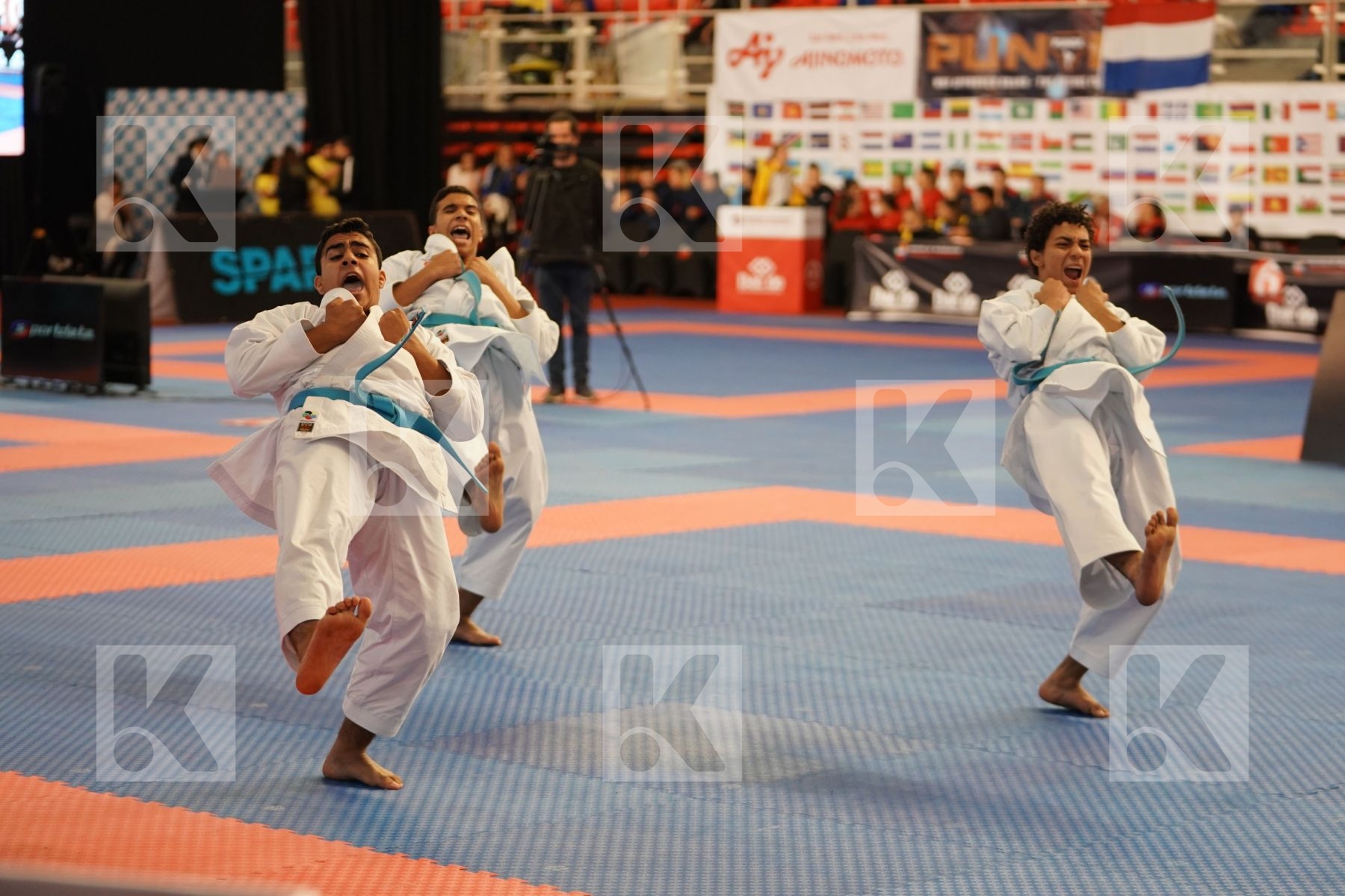 EGYPT in Cadet & Junior Team Male Kata - Podium ceremony