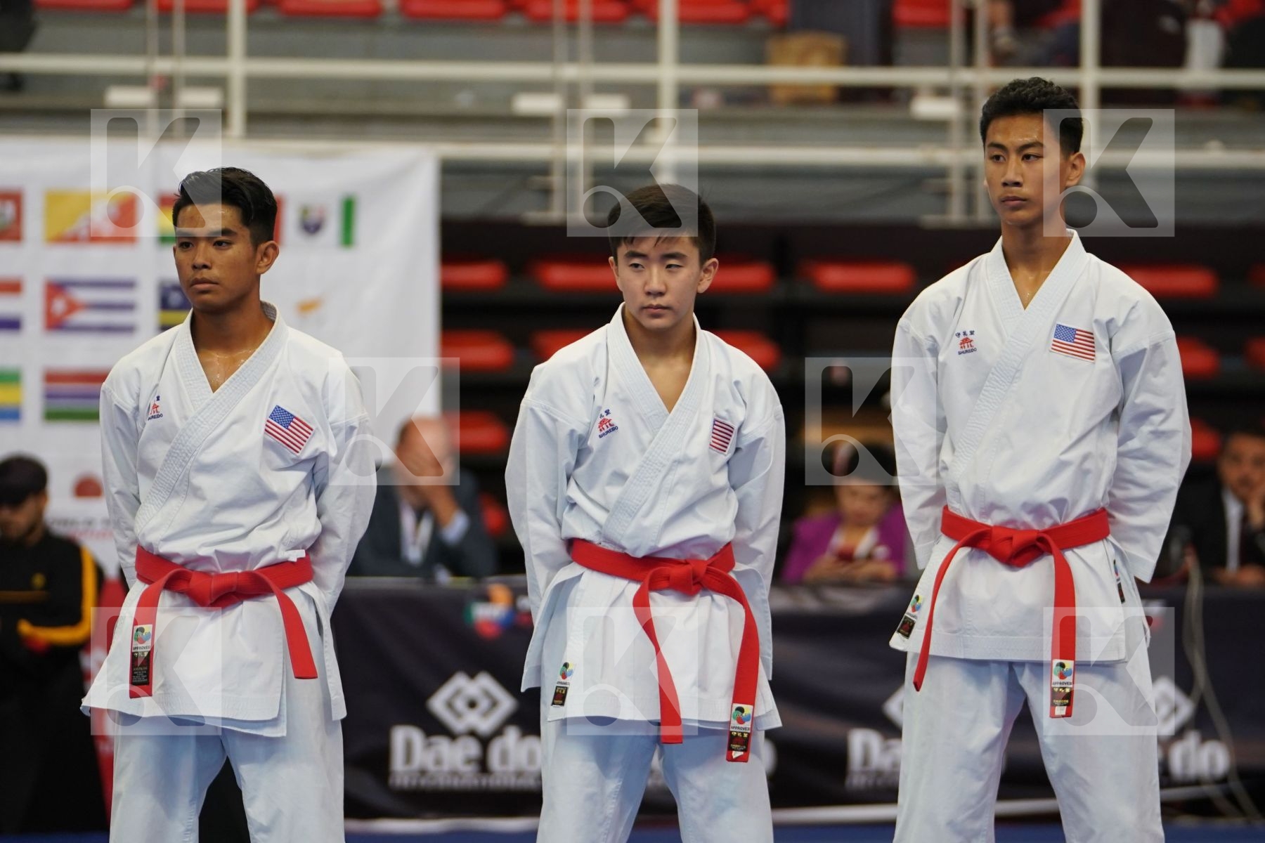 UNITED STATES, USA in Cadet & Junior Team Male Kata - Podium ceremony