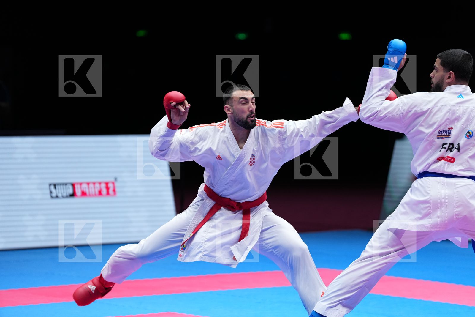 KVESIC ANDJELO (CROATIA) vs FILALI MEHDI (FRANCE) in Male Kumite 84+ Kg - Final Bout