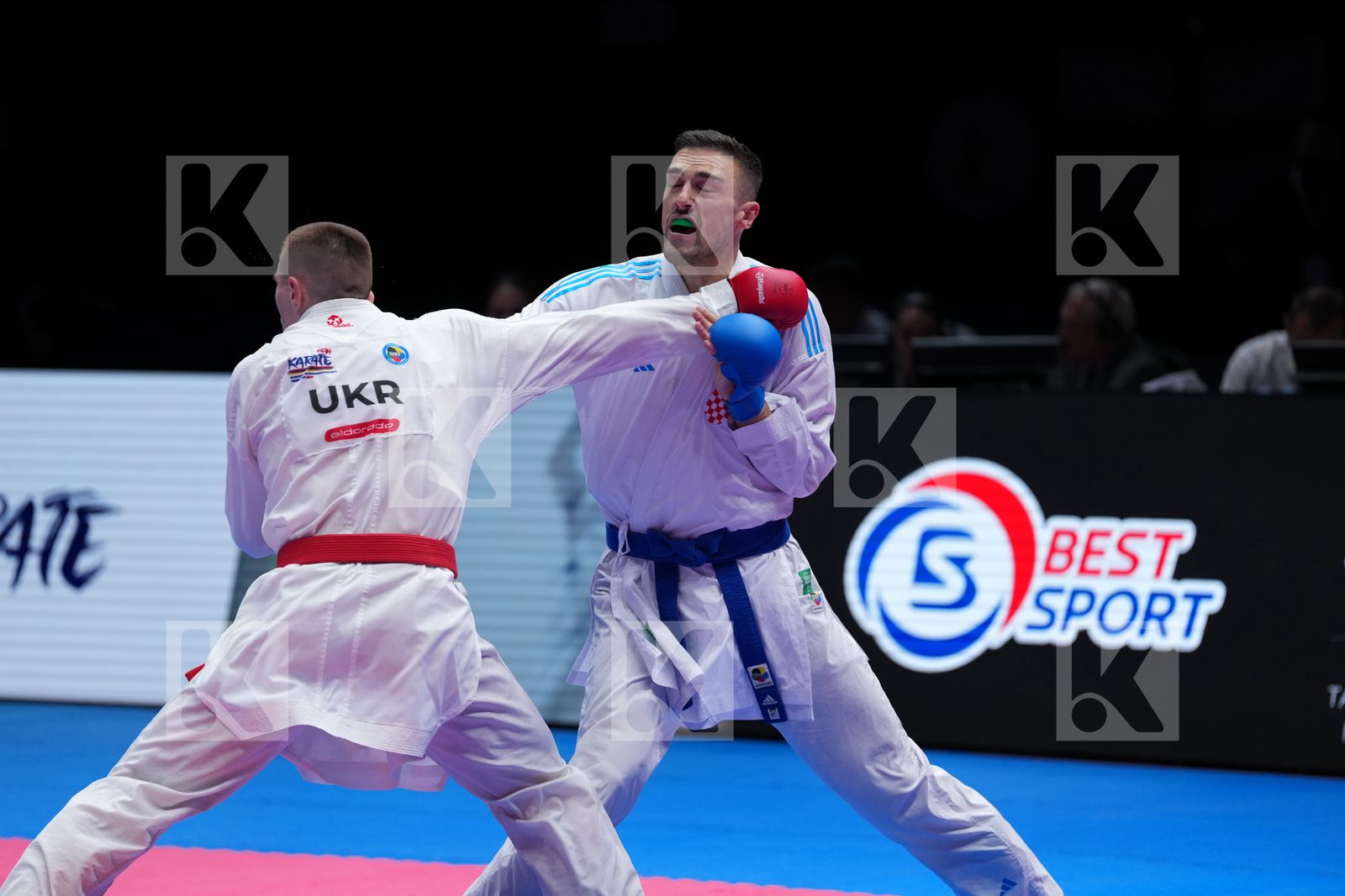 CHOBOTAR VALERII (UKRAINE) vs KVESIC IVAN (CROATIA) in Male Kumite -84 Kg - Final Bout