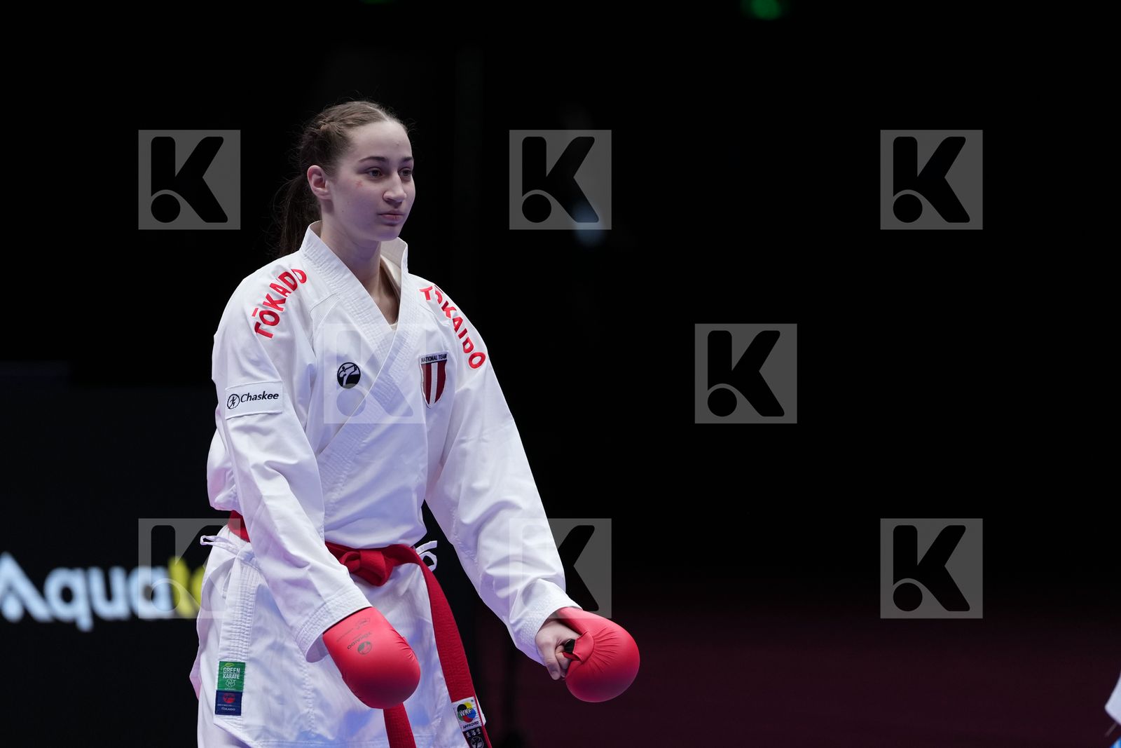 GIRVICA BEATA (LATVIA) vs SHOLOHOVA OLEKSANDRA (UKRAINE) in Female Kumite -61 Kg - Final Bout