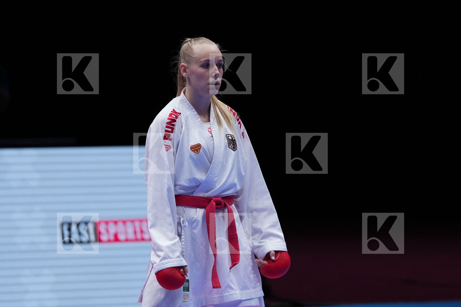 BITSCH MIA (GERMANY) vs WARLING JENNIFER (LUXEMBOURG) in Female Kumite -55 Kg - Final Bout