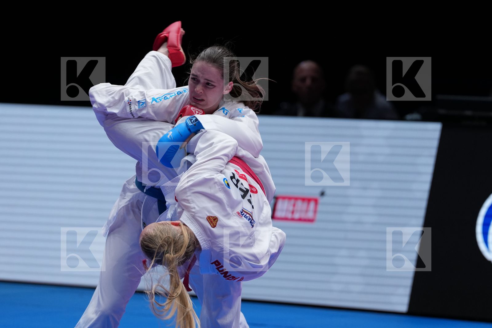 BITSCH MIA (GERMANY) vs WARLING JENNIFER (LUXEMBOURG) in Female Kumite -55 Kg - Final Bout