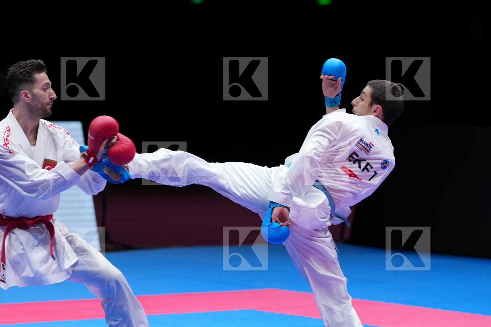 OZER OMER_ABDURRAHIM (TURKIYE) vs OGANNISIAN IURIK (EKF-1) in Male Kumite -67 Kg - Final Bout