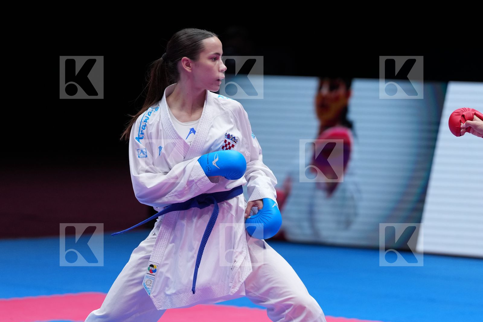 PERFETTO ERMINIA (ITALY) vs SGARDELLI EMA (CROATIA) in Female Kumite -50 Kg - Final Bout