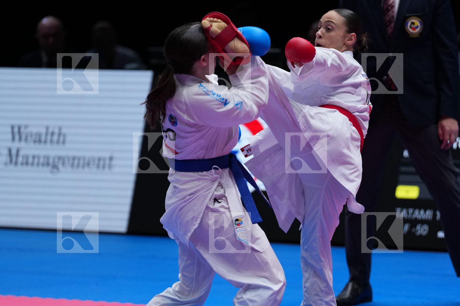 PERFETTO ERMINIA (ITALY) vs SGARDELLI EMA (CROATIA) in Female Kumite -50 Kg - Final Bout