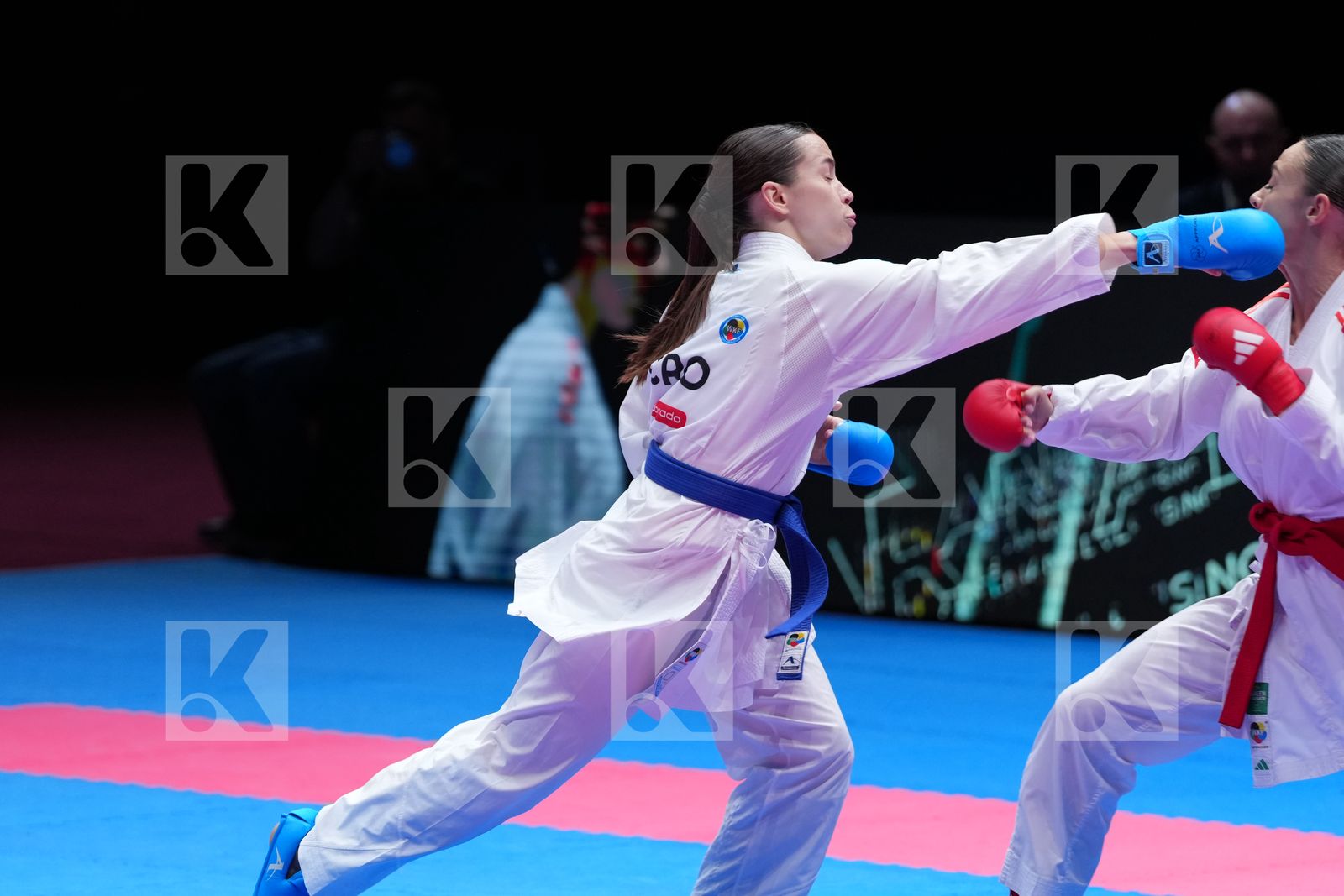 PERFETTO ERMINIA (ITALY) vs SGARDELLI EMA (CROATIA) in Female Kumite -50 Kg - Final Bout