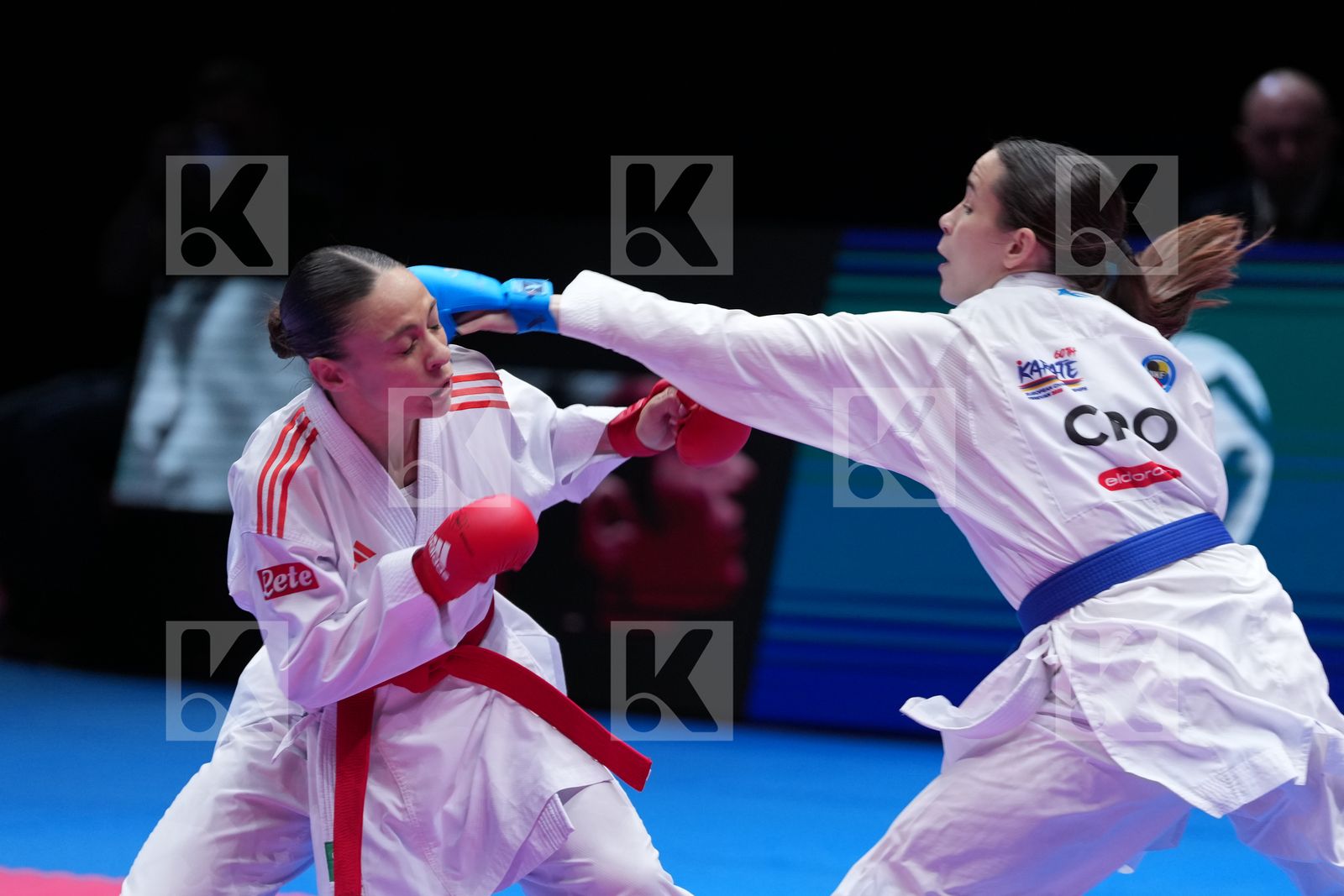 PERFETTO ERMINIA (ITALY) vs SGARDELLI EMA (CROATIA) in Female Kumite -50 Kg - Final Bout