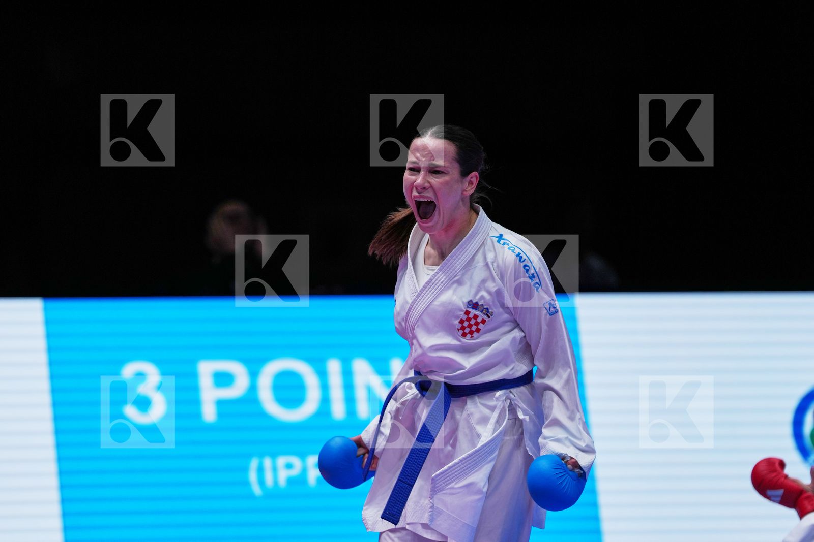 PERFETTO ERMINIA (ITALY) vs SGARDELLI EMA (CROATIA) in Female Kumite -50 Kg - Final Bout