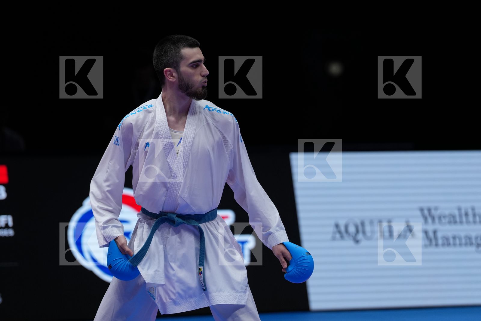 ARIFI ORGES (ALBANIA) vs AKHMEDOV AKHMED (EKF-1) in Male Kumite -60 Kg - Final Bout