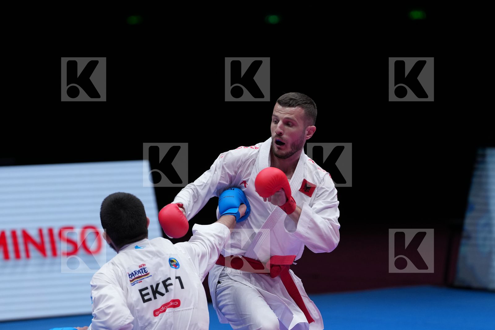 ARIFI ORGES (ALBANIA) vs AKHMEDOV AKHMED (EKF-1) in Male Kumite -60 Kg - Final Bout