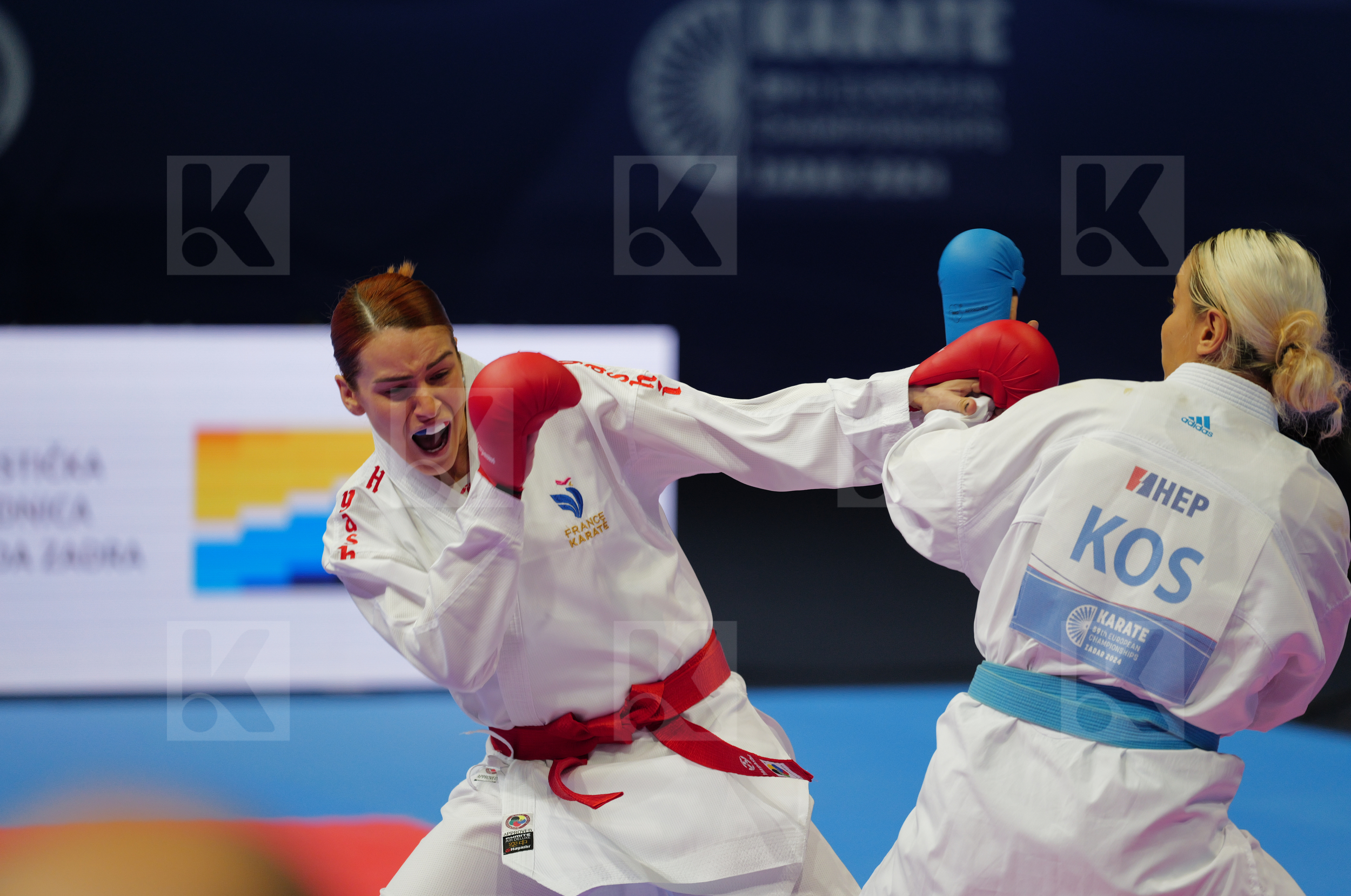 GARCIA NANCY (FRANCE) vs ORANA FORTESA (KOSOVO) in Female Kumite 68+ Kg - Bronze bout