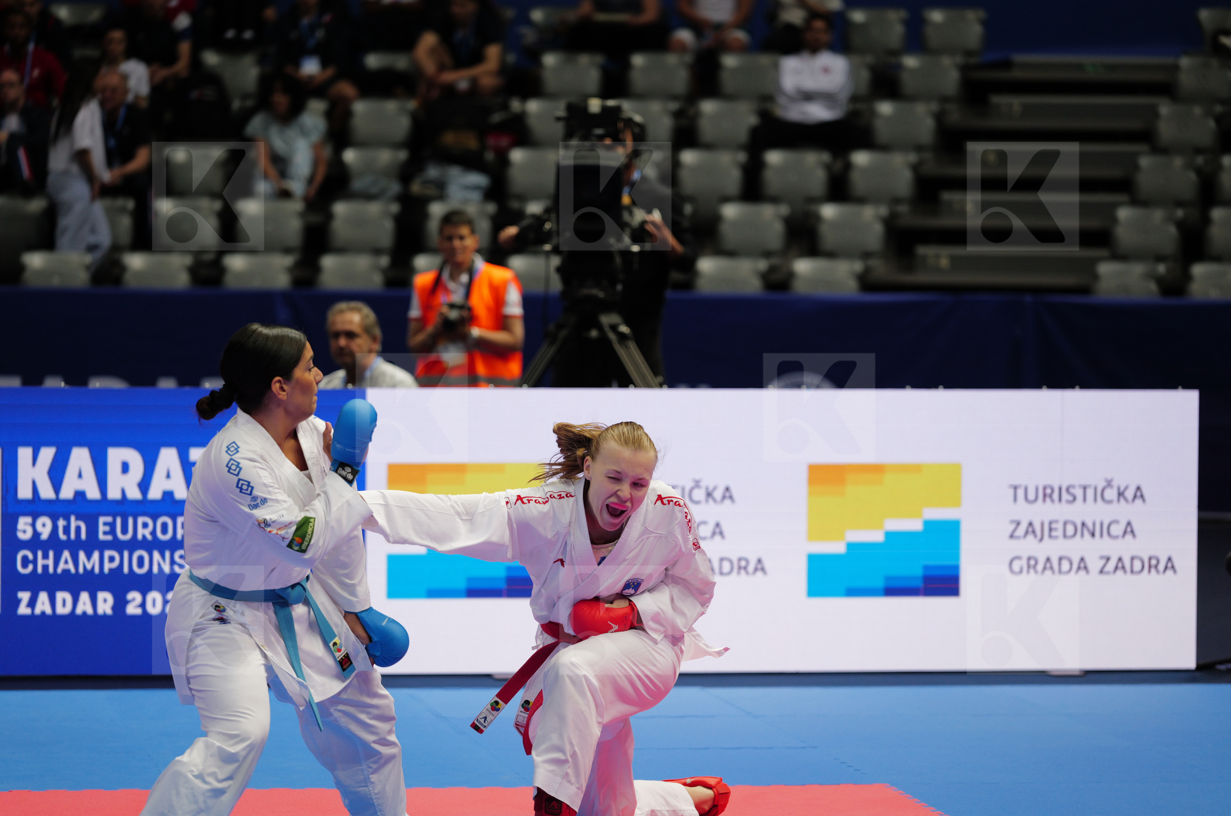 ZIBRET ZALA MARIA (SLOVENIA) vs TORRES GARCIA MARIA (SPAIN) in Female Kumite 68+ Kg - Bronze bout