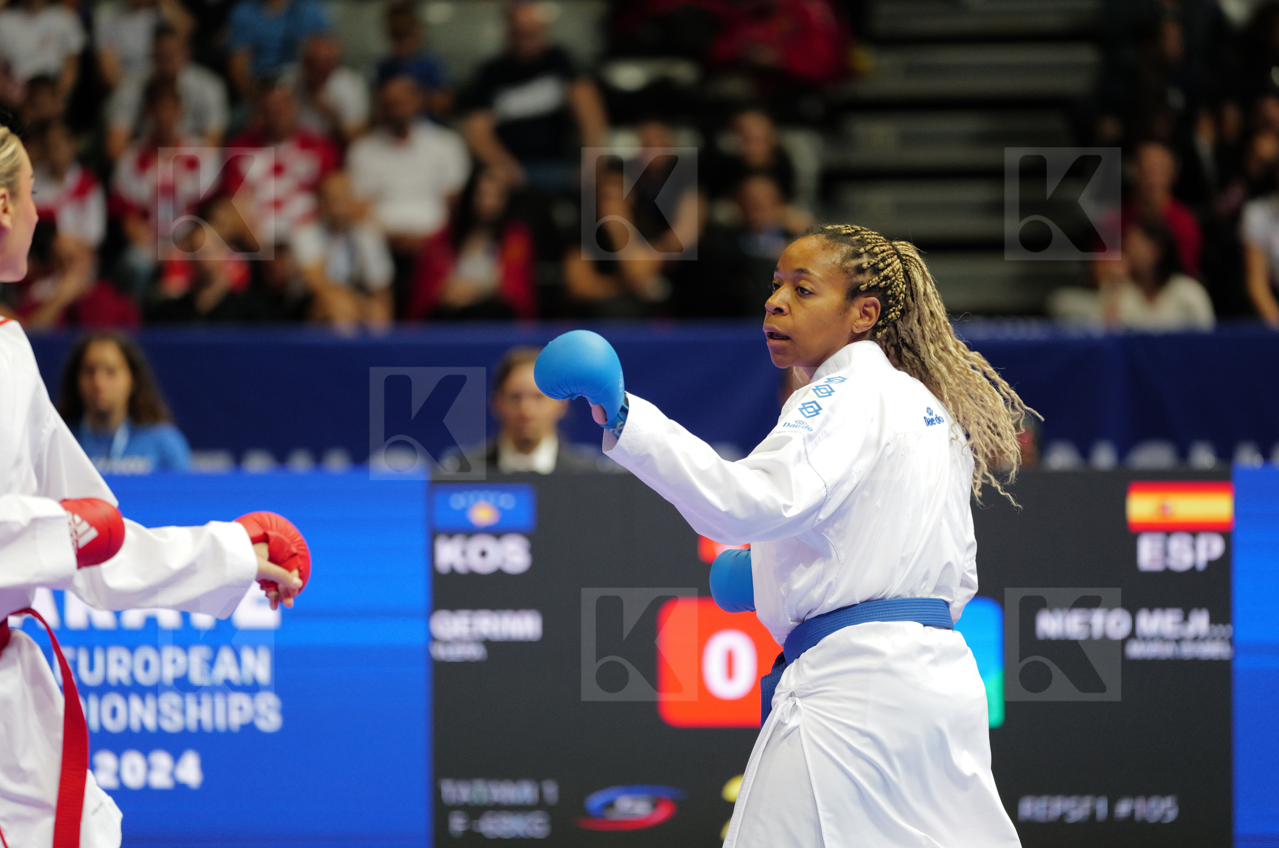 QERIMI VLERA (KOSOVO) vs NIETO MEJIAS MARIA ISABEL (SPAIN) in Female Kumite -68 Kg - Bronze bout