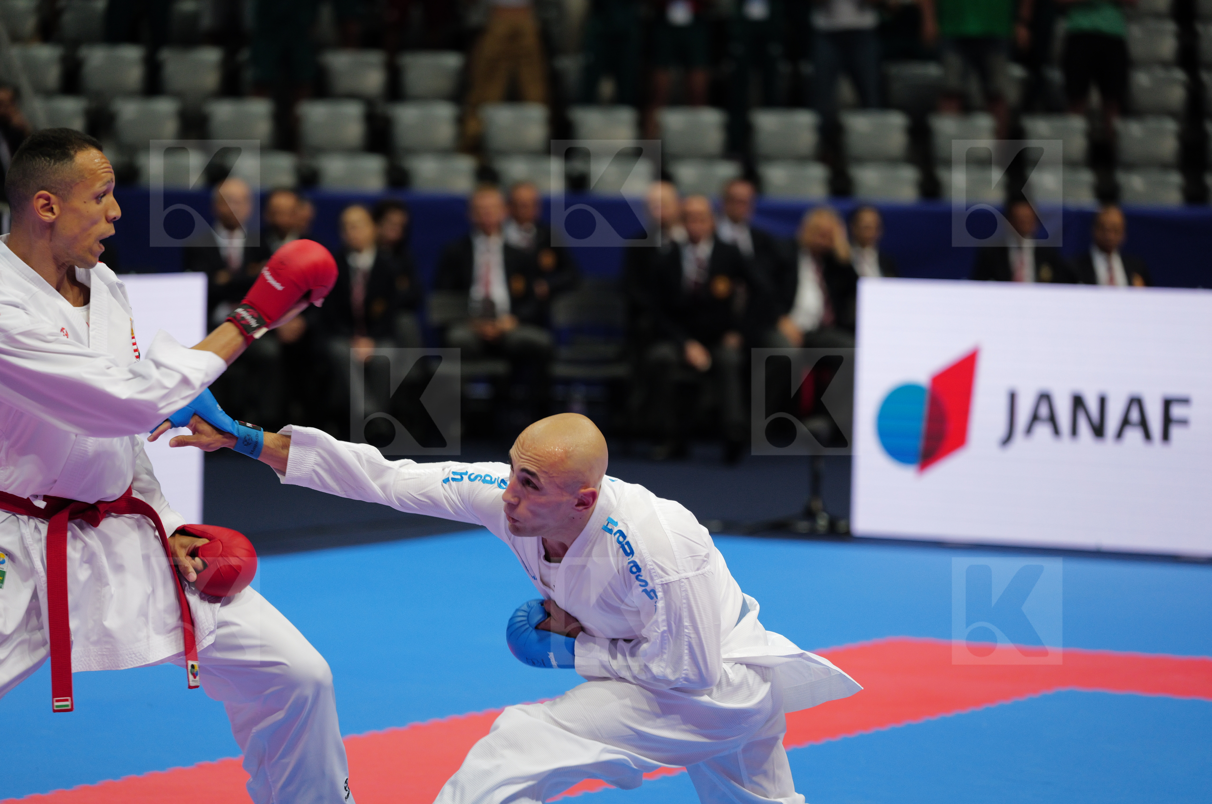 TADISSI YVES MARTIAL (HUNGARY) vs DULOVIC NENAD (MONTENEGRO) in Male Kumite -67 Kg - Final bout
