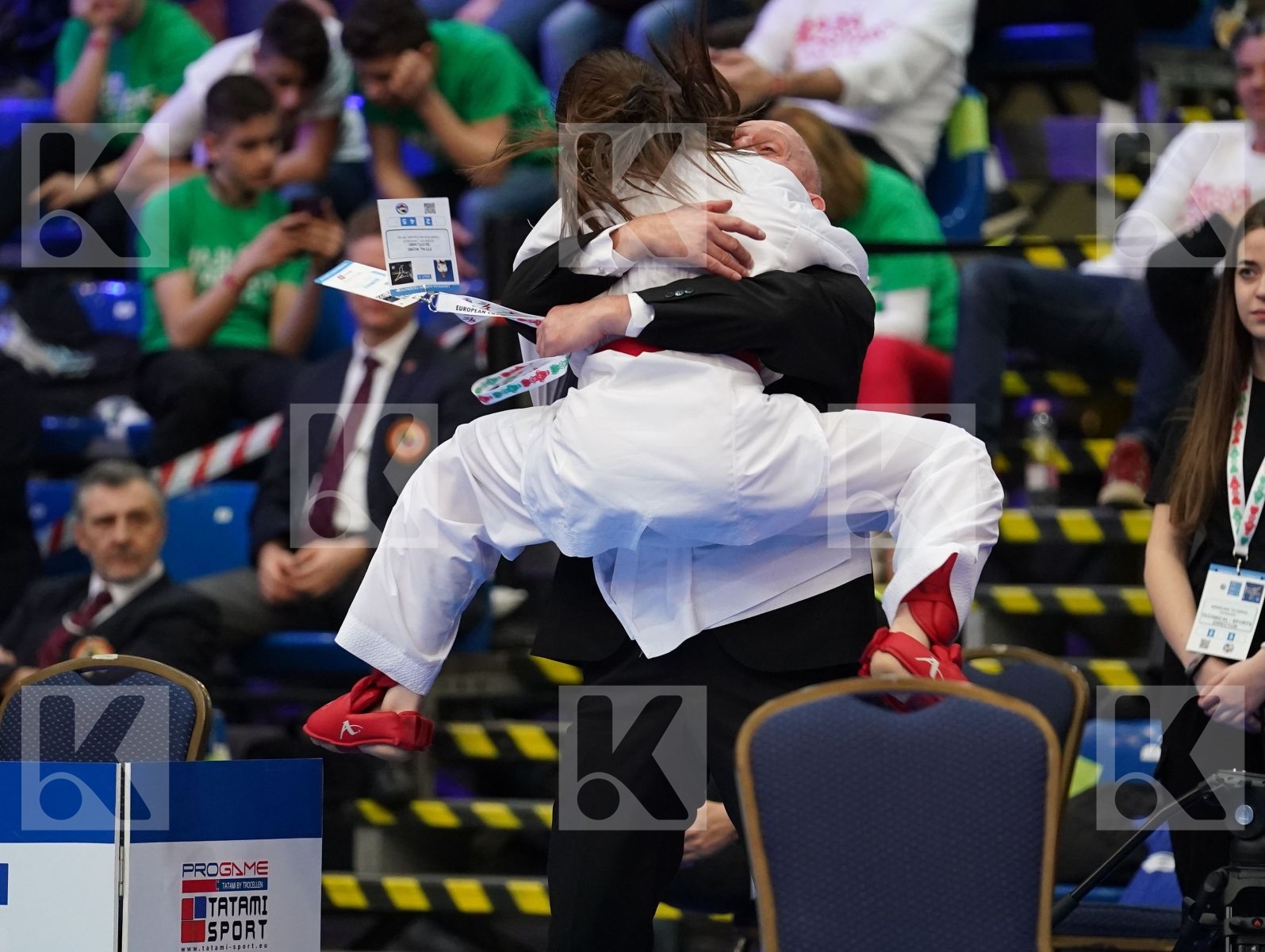 FITAL KORI (SCOTLAND) vs MARTURANO IRENE (ITALY) in Cadet Kumite Female -54 Kg - Final bout