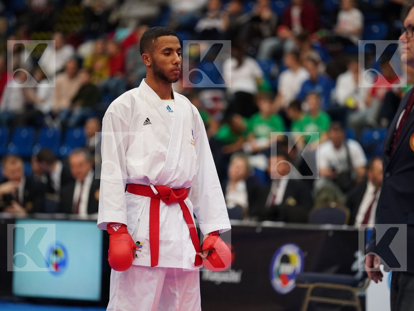 SALMI YOUNESSE (FRANCE) vs BOSKOVIC BOJAN (MONTENEGRO) in Under 21 Kumite Male -67 Kg - Final bout