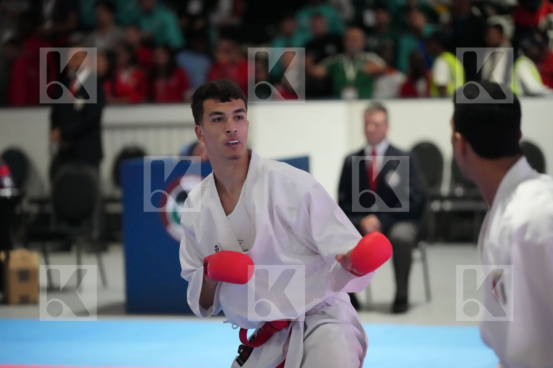 Kumite final bout featuring ANIS  BENRABAH  & OMAR OSMAN