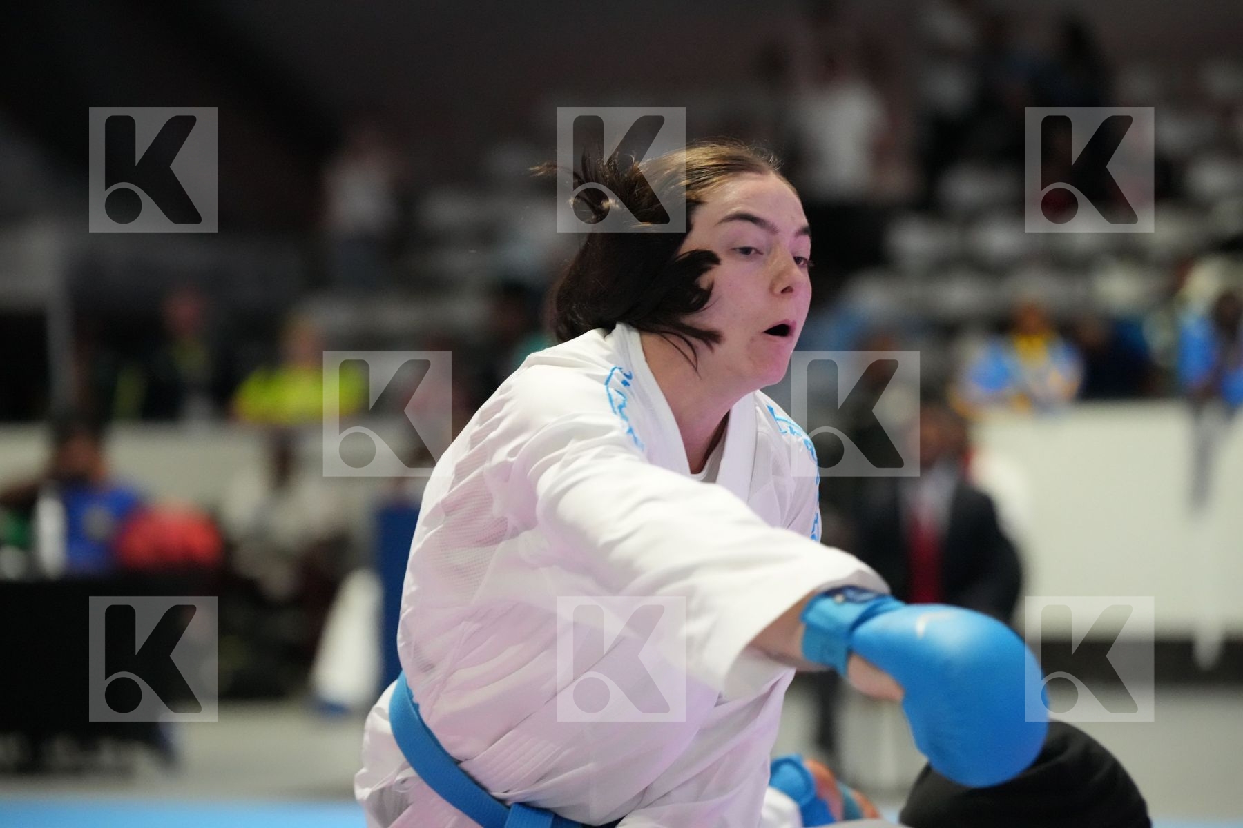 Kumite final bout featuring FERYAL ABDELAZIZ & DANIELLE VAN WYK