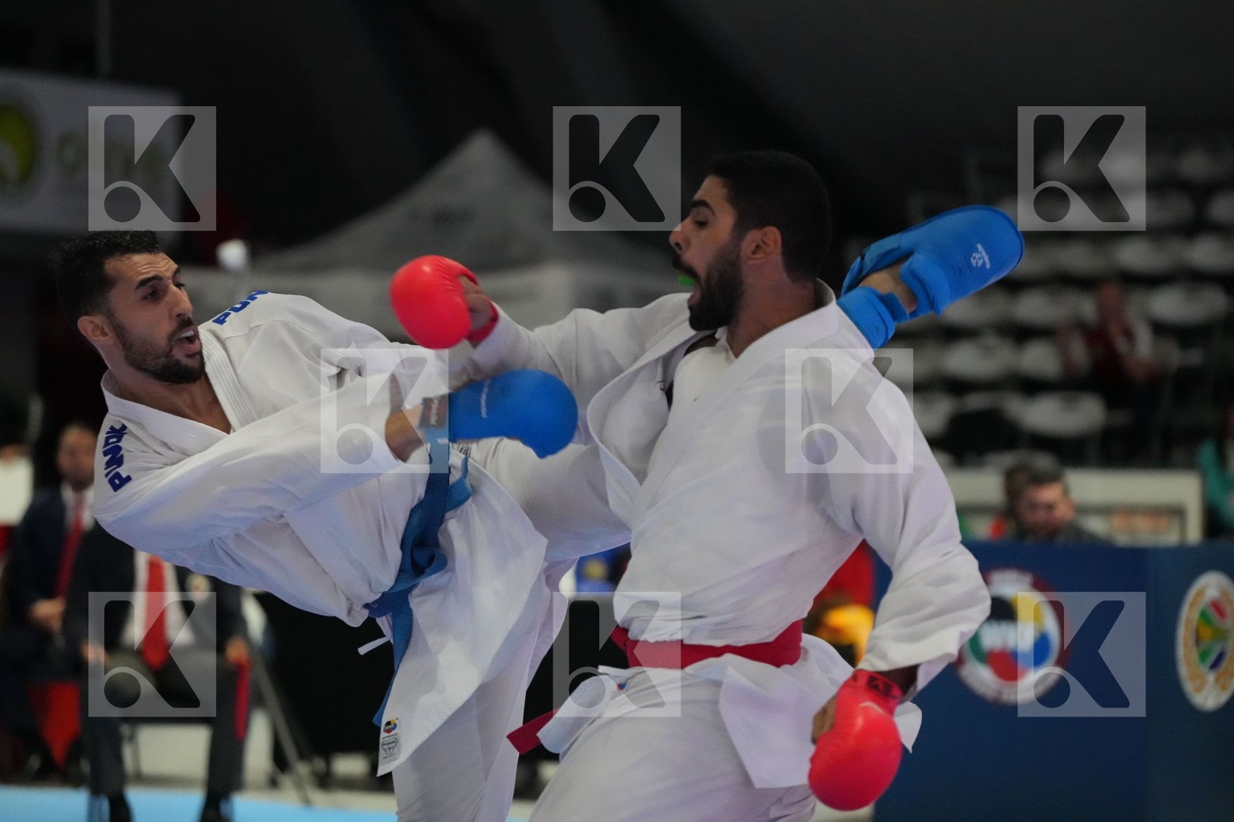 Kumite final bout featuring TAHA TAREK MAHMOUD & HOCINE DAIKHI