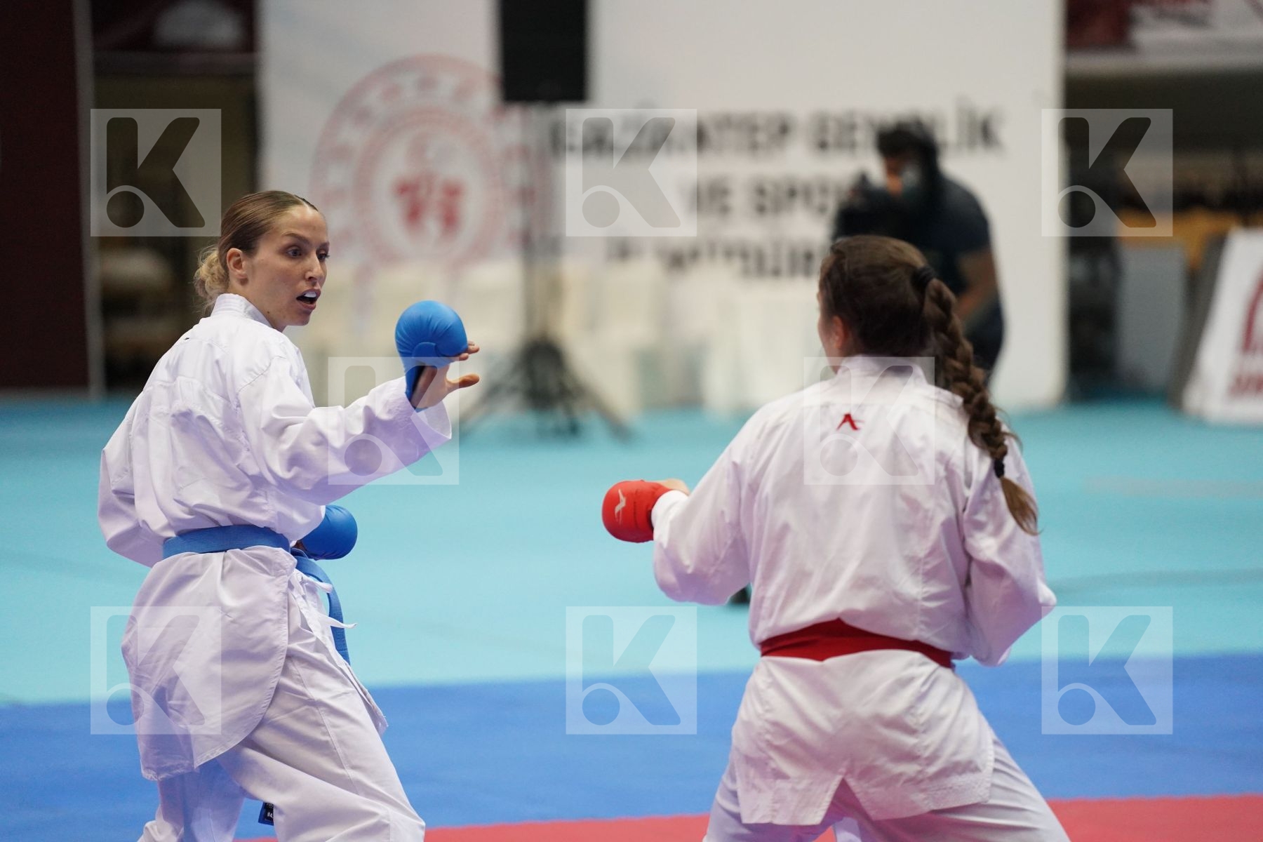 Kumite bronze bout featuring SIVERT LAURA & KOSTOVSKA VERONIKA