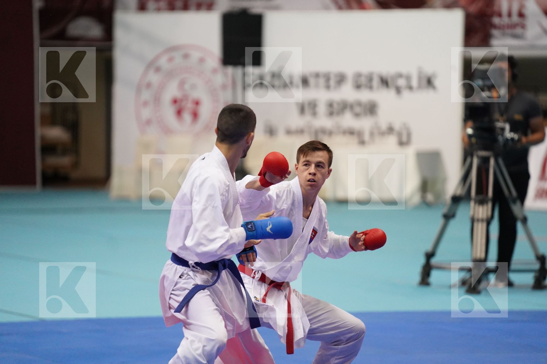 Kumite bronze bout featuring IMRICH DOMINIK & GEHTBARG RONEN