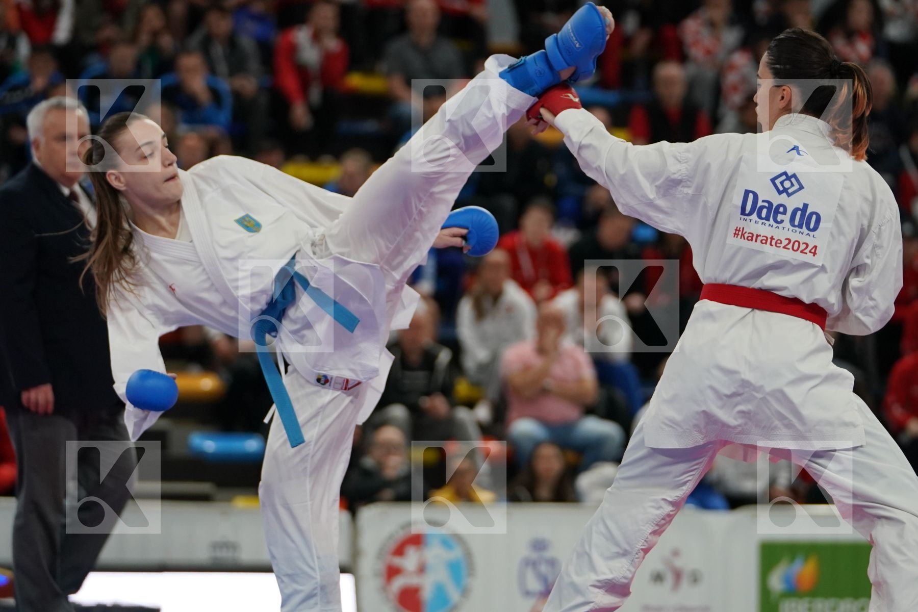 HOCAOGLU MELTEM (TURKEY) vs STEPASHKO ANASTASIYA (UKRAINE) in Senior Kumite 68+ Kg - Bronze bout