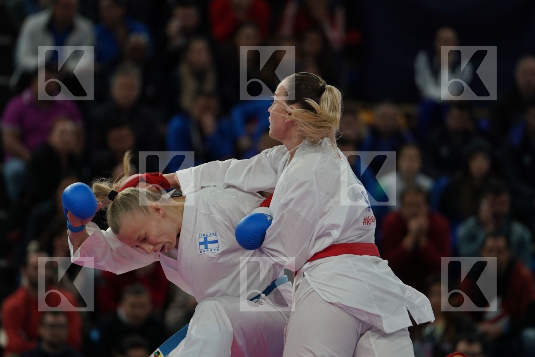 ORANA FORTESA (KOSOVO) vs KEINANEN TITTA (FINLAND) in Senior Kumite 68+ Kg - Bronze bout