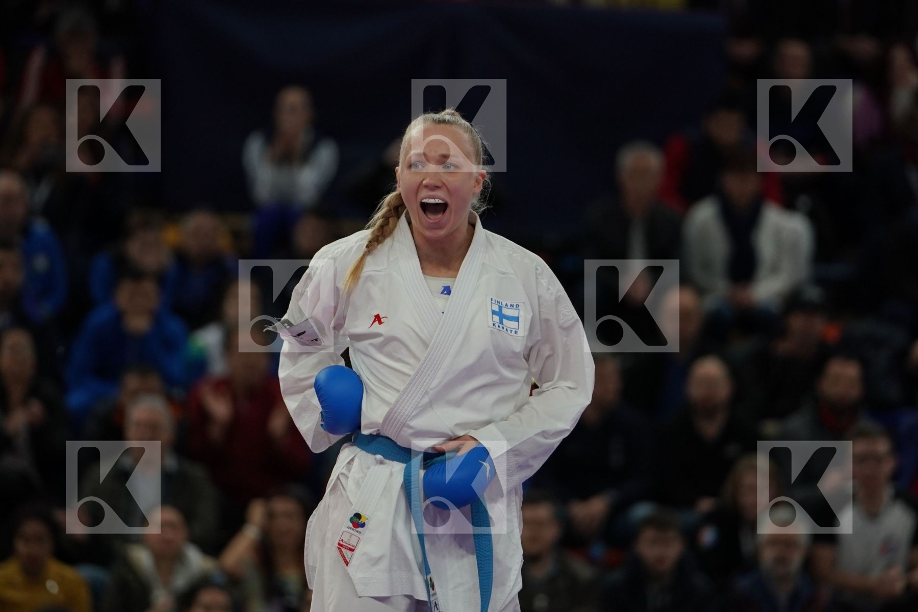 ORANA FORTESA (KOSOVO) vs KEINANEN TITTA (FINLAND) in Senior Kumite 68+ Kg - Bronze bout