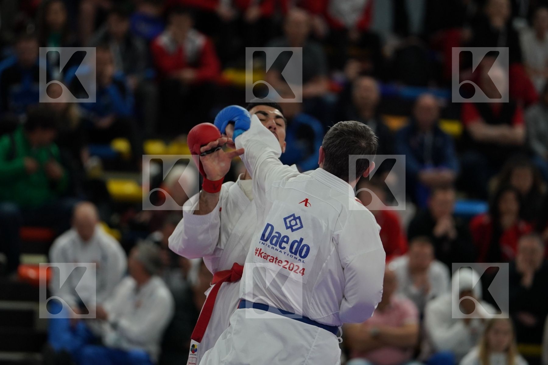 KVESIC ANDJELO (CROATIA) vs ARKANIA GOGITA (GEORGIA) in Senior Kumite 84+ Kg - Bronze bout