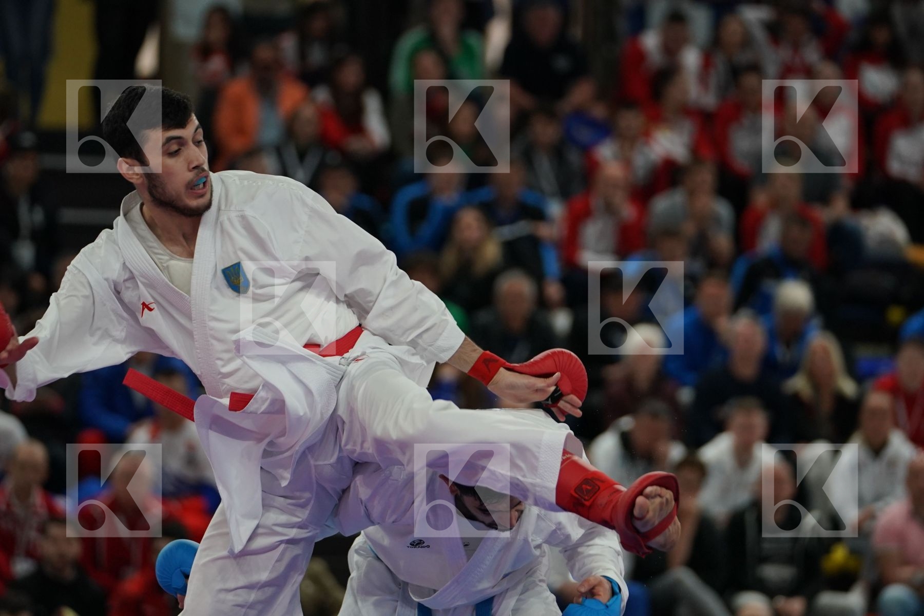 TALIBOV RYZVAN (UKRAINE) vs GURBANLI ASIMAN (AZERBAIJAN) in Senior Kumite 84+ Kg - Bronze bout