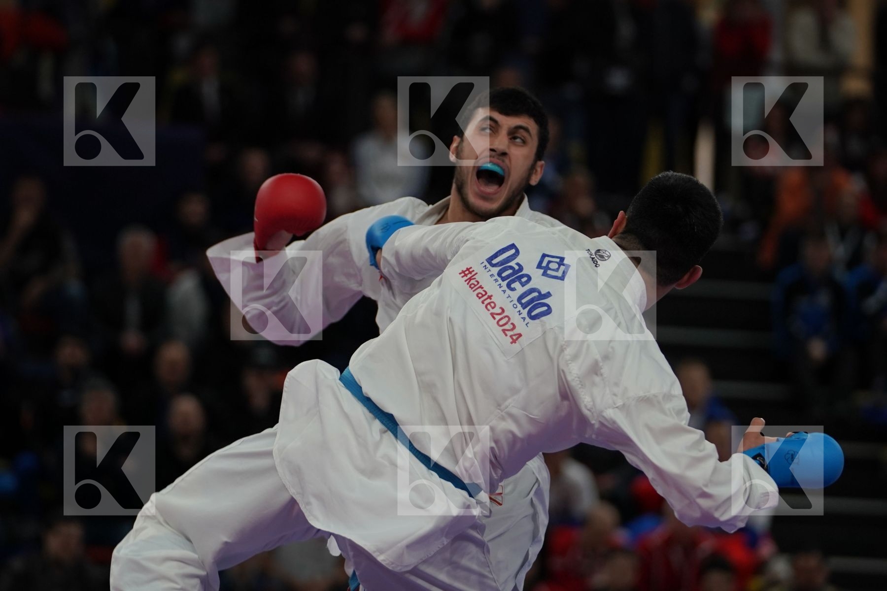 TALIBOV RYZVAN (UKRAINE) vs GURBANLI ASIMAN (AZERBAIJAN) in Senior Kumite 84+ Kg - Bronze bout