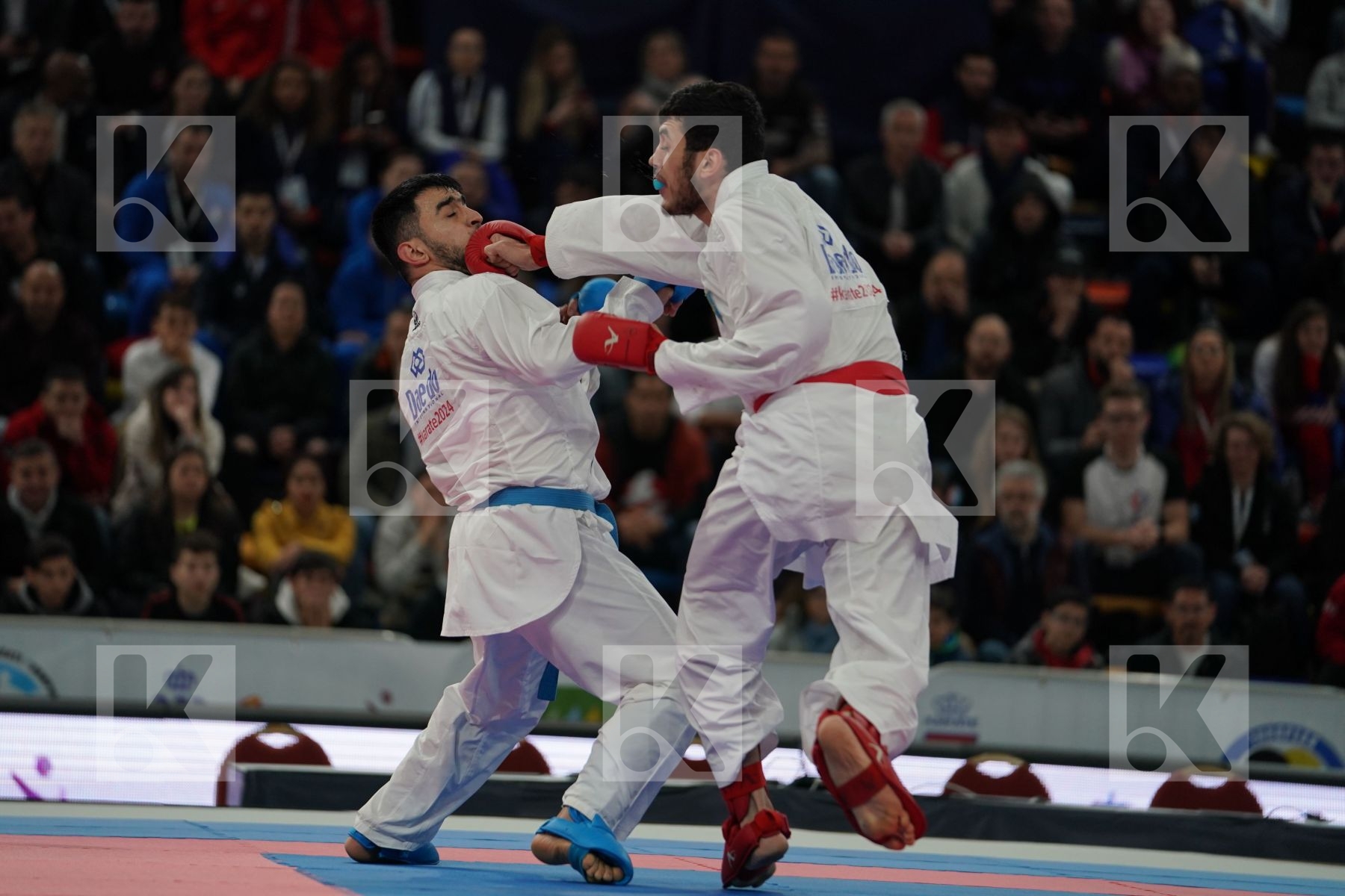 TALIBOV RYZVAN (UKRAINE) vs GURBANLI ASIMAN (AZERBAIJAN) in Senior Kumite 84+ Kg - Bronze bout