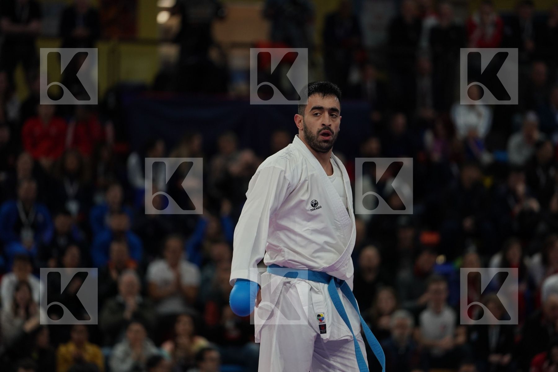 TALIBOV RYZVAN (UKRAINE) vs GURBANLI ASIMAN (AZERBAIJAN) in Senior Kumite 84+ Kg - Bronze bout