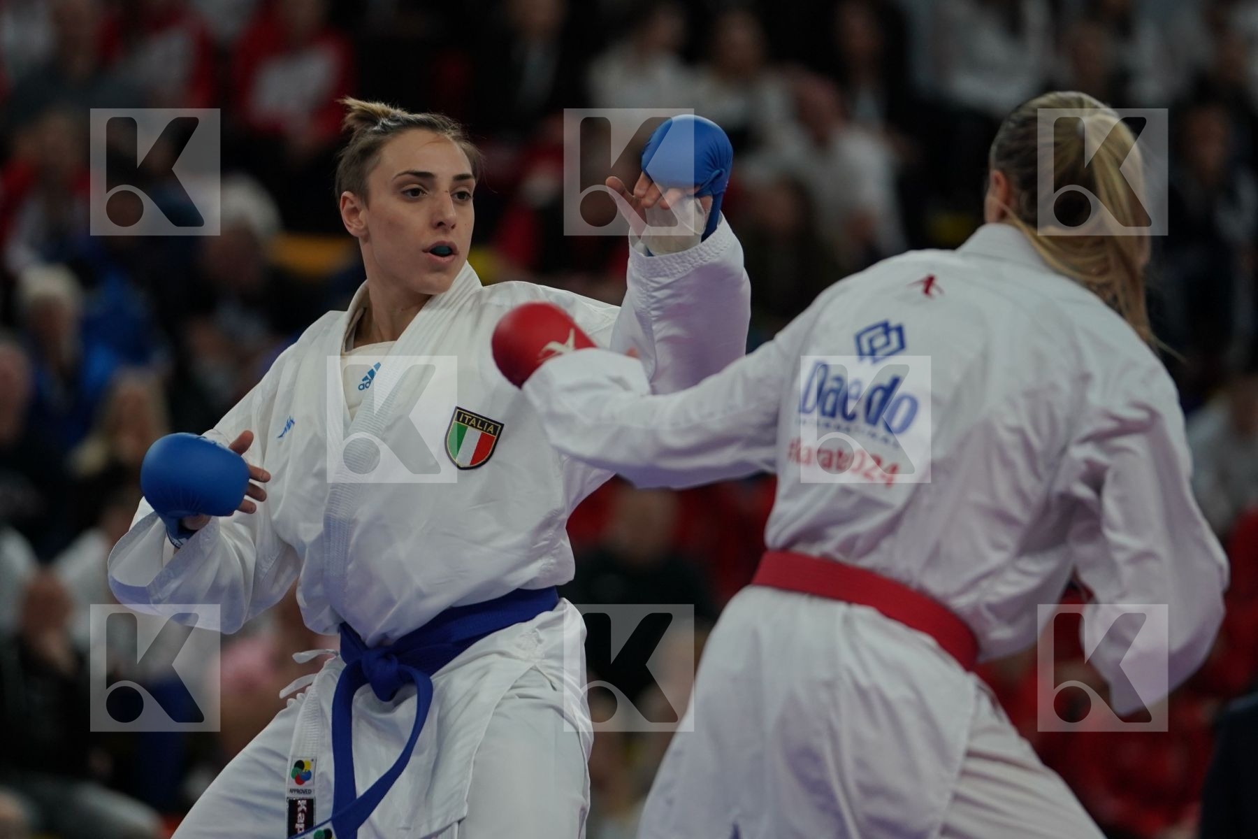 BUCHINGER ALISA (AUSTRIA) vs SEMERARO SILVIA (ITALY) in Senior Kumite -68 Kg - Bronze bout