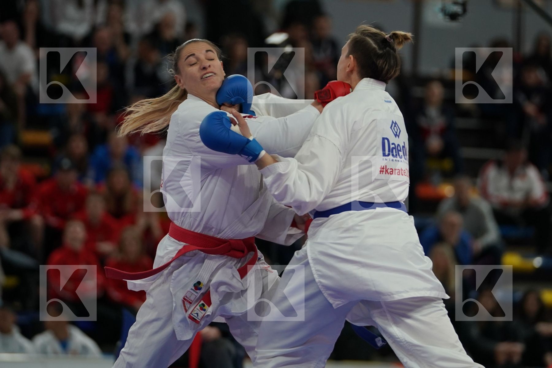 BUCHINGER ALISA (AUSTRIA) vs SEMERARO SILVIA (ITALY) in Senior Kumite -68 Kg - Bronze bout