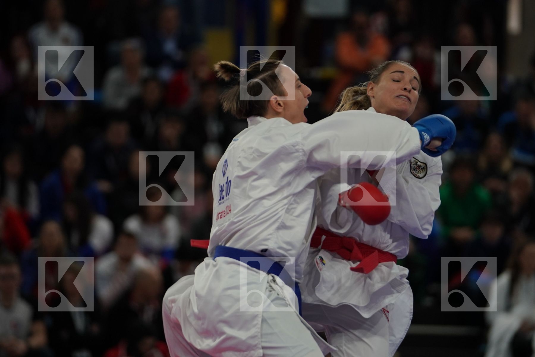 BUCHINGER ALISA (AUSTRIA) vs SEMERARO SILVIA (ITALY) in Senior Kumite -68 Kg - Bronze bout